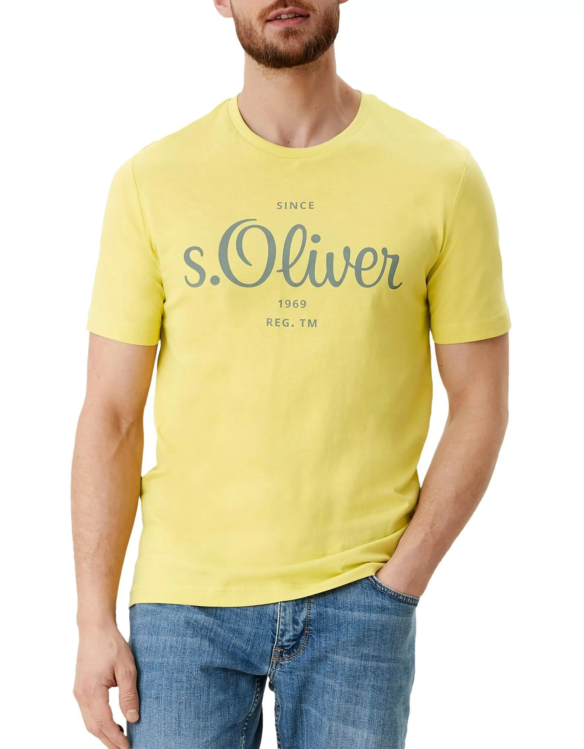 Labelshirt Aus Jersey-s.Oliver Cheap