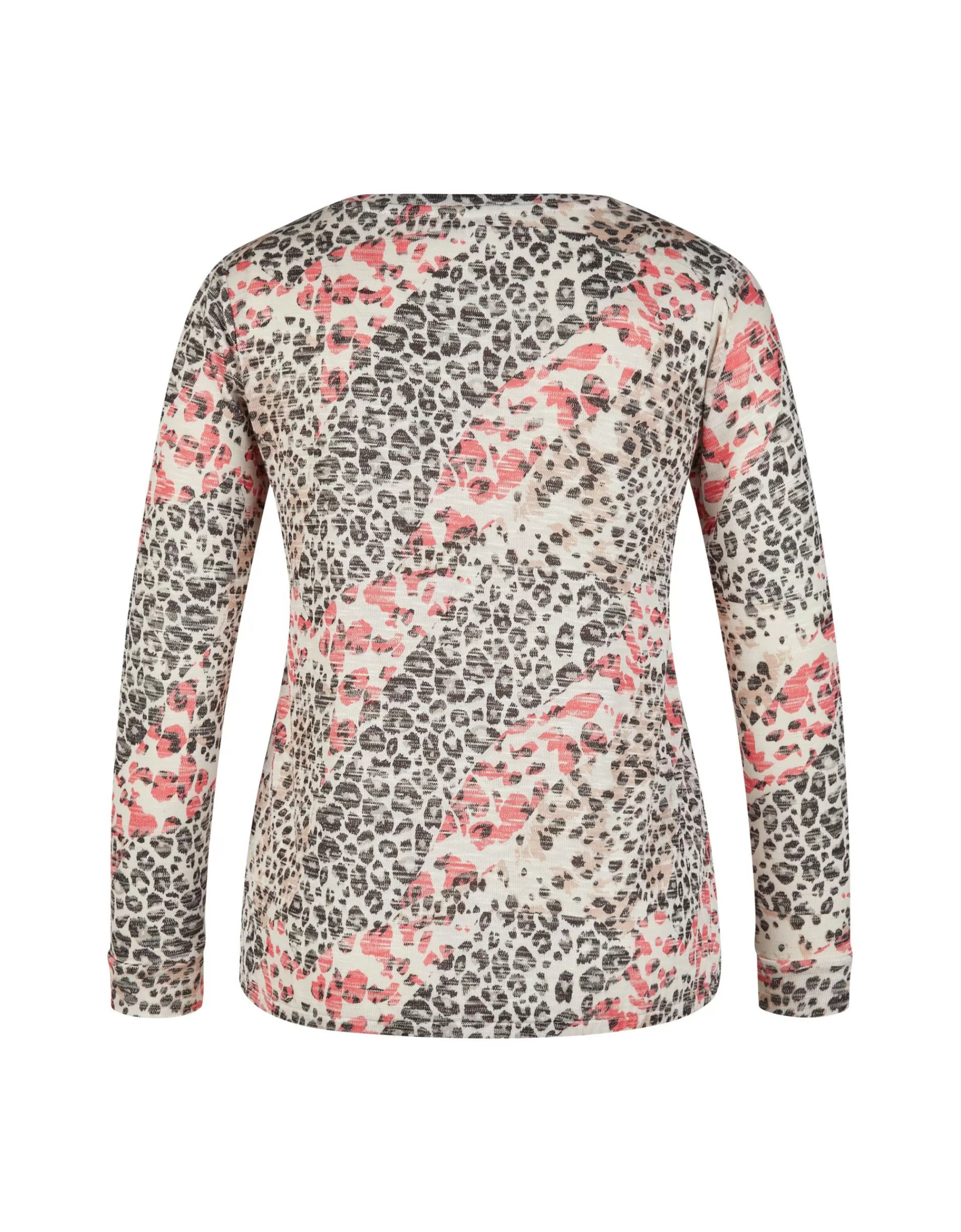 Steilmann Edition Langarmshirt Mit Animalprint Koralle Outlet