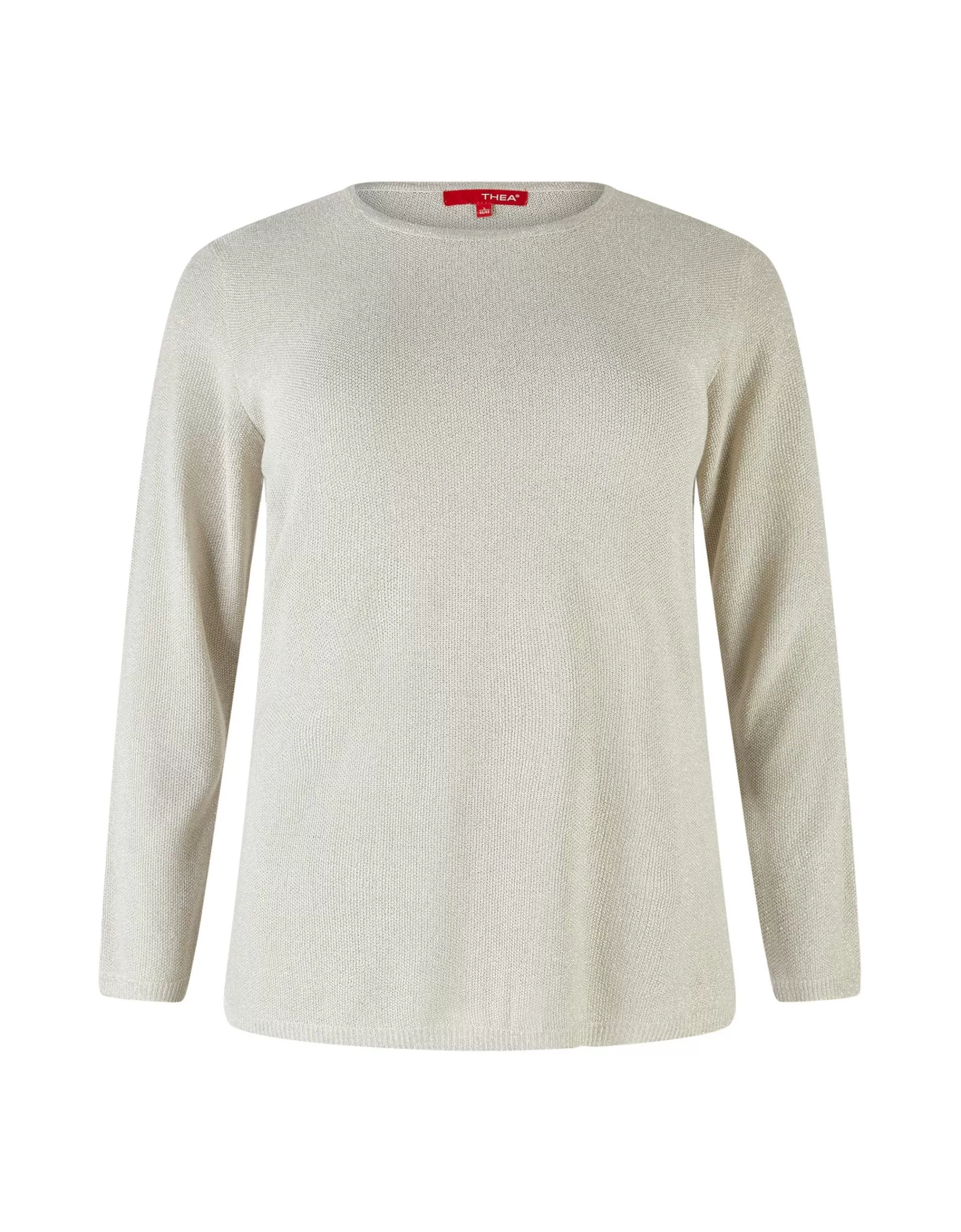 Thea Langarmshirt Mit Lurex Silber Fashion