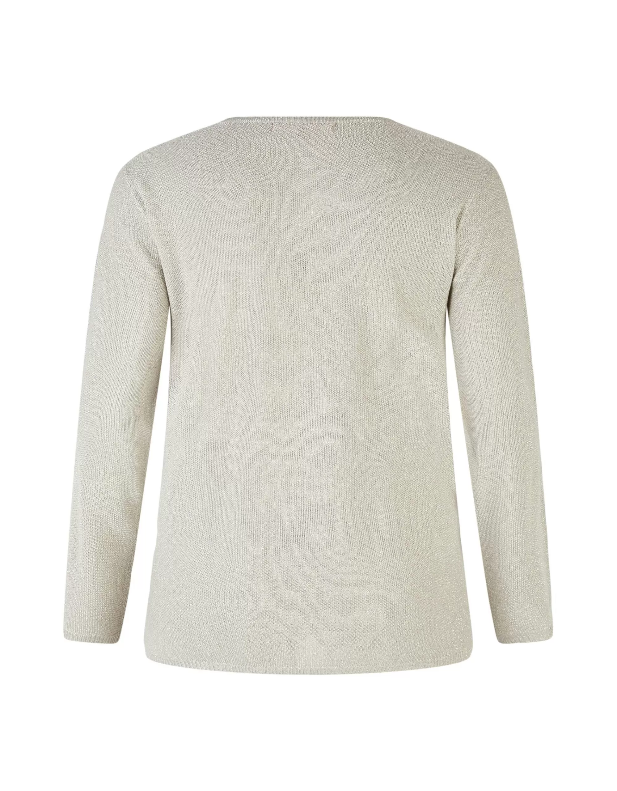 Thea Langarmshirt Mit Lurex Silber Fashion