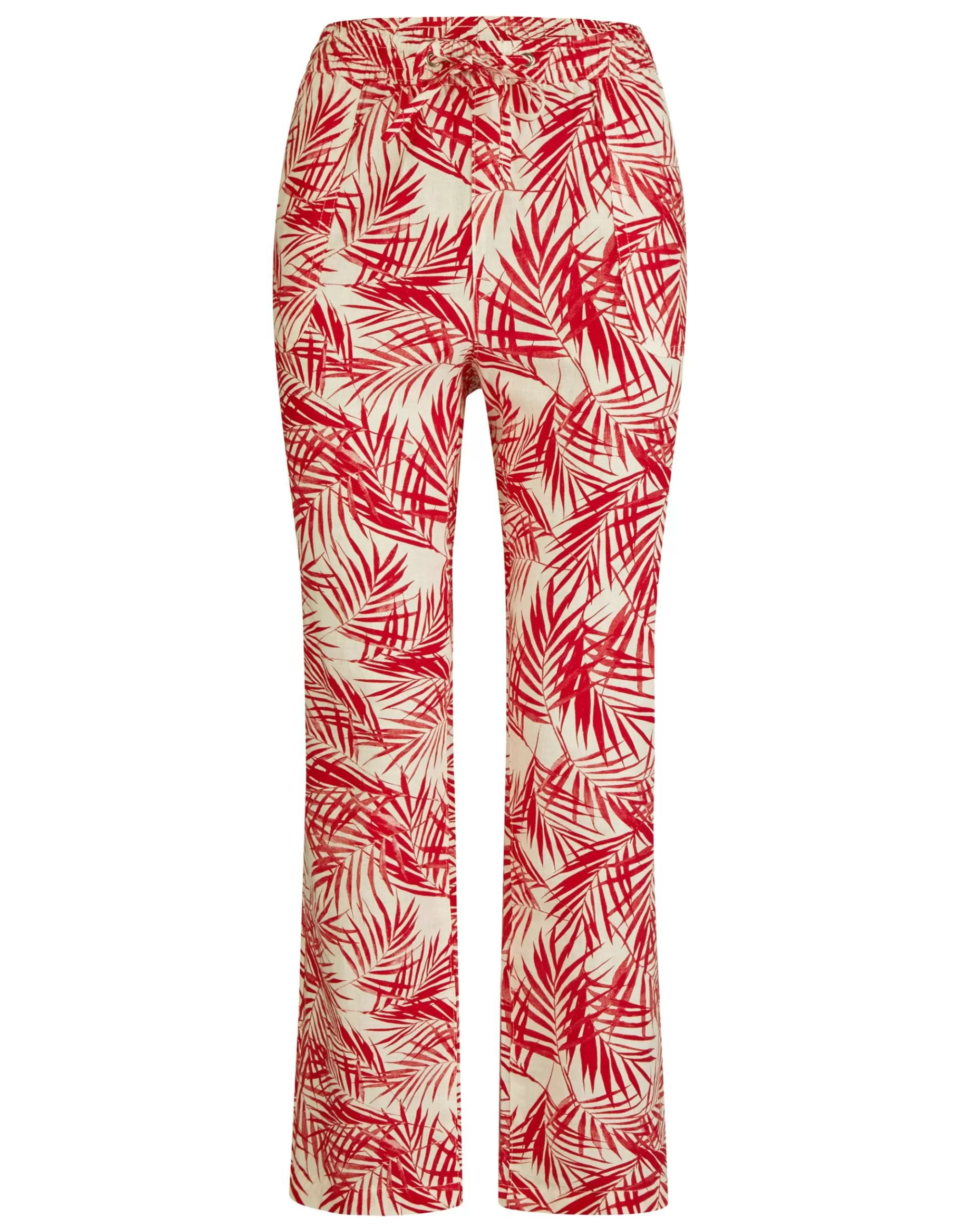 Steilmann Edition Leinenhose Mit Palmenprint Pink Outlet