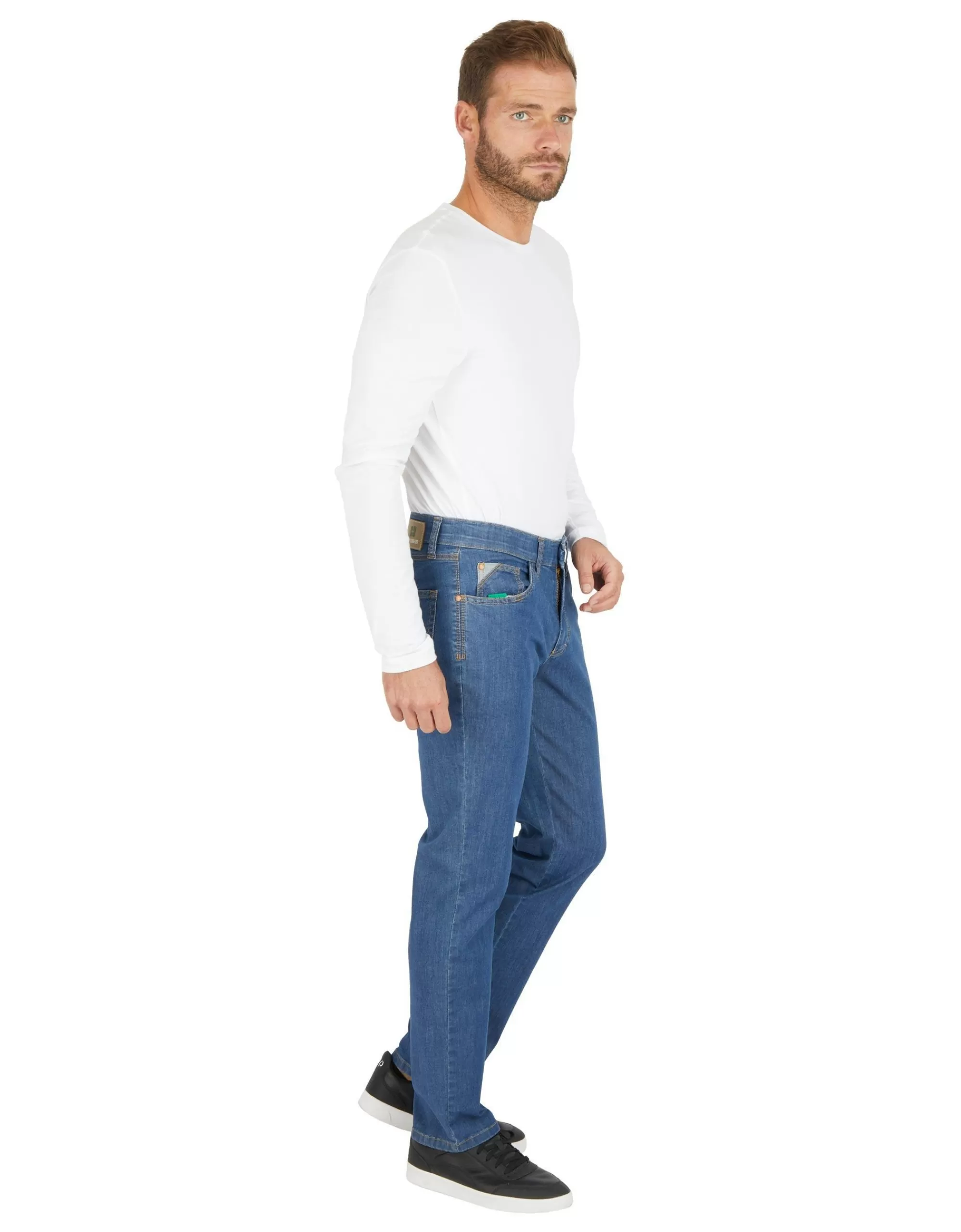 Light Denim 5-Pocket Hose-Club of Comfort Discount