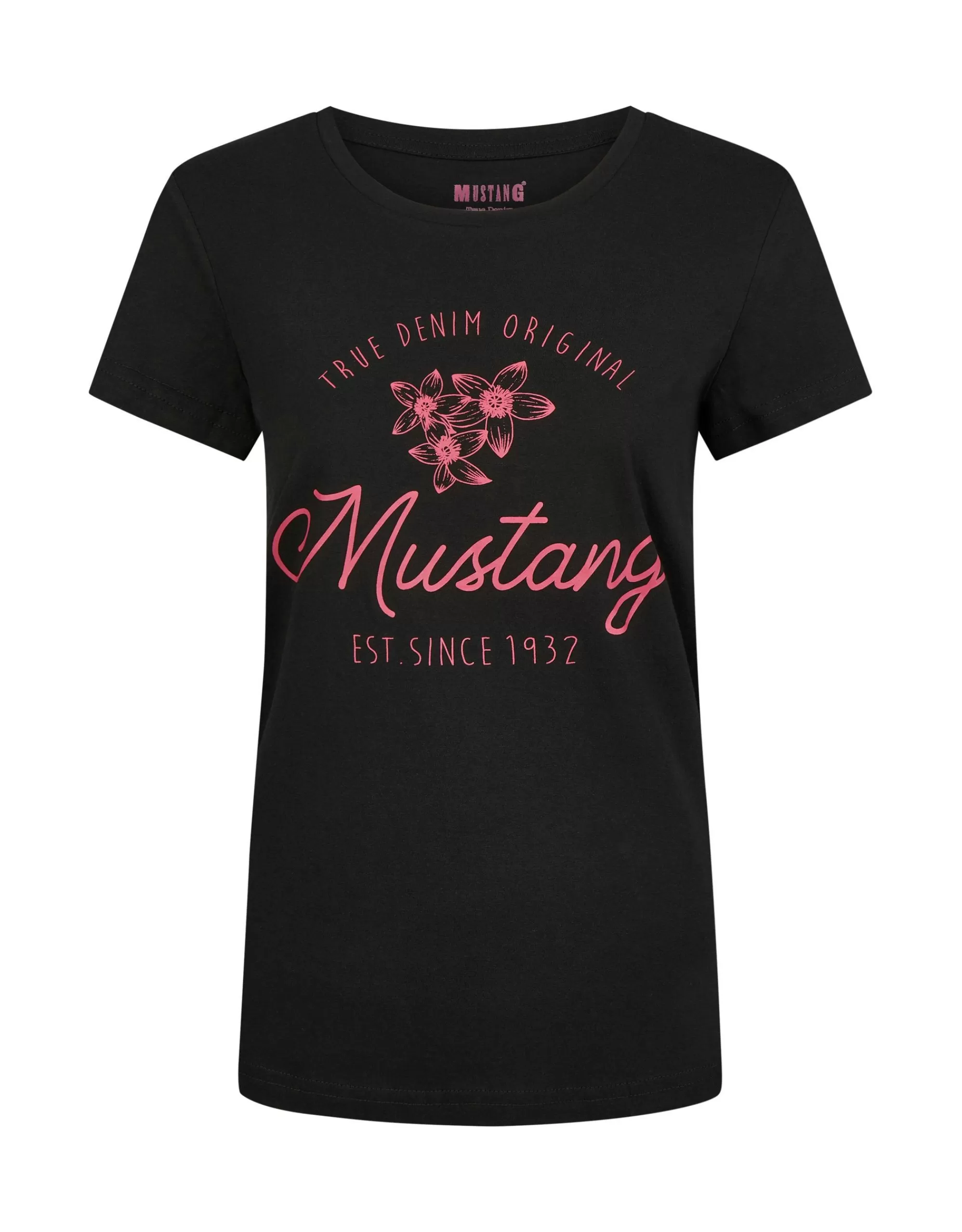 MUSTANG Logo T-Shirt "Alina" Schwarz Store