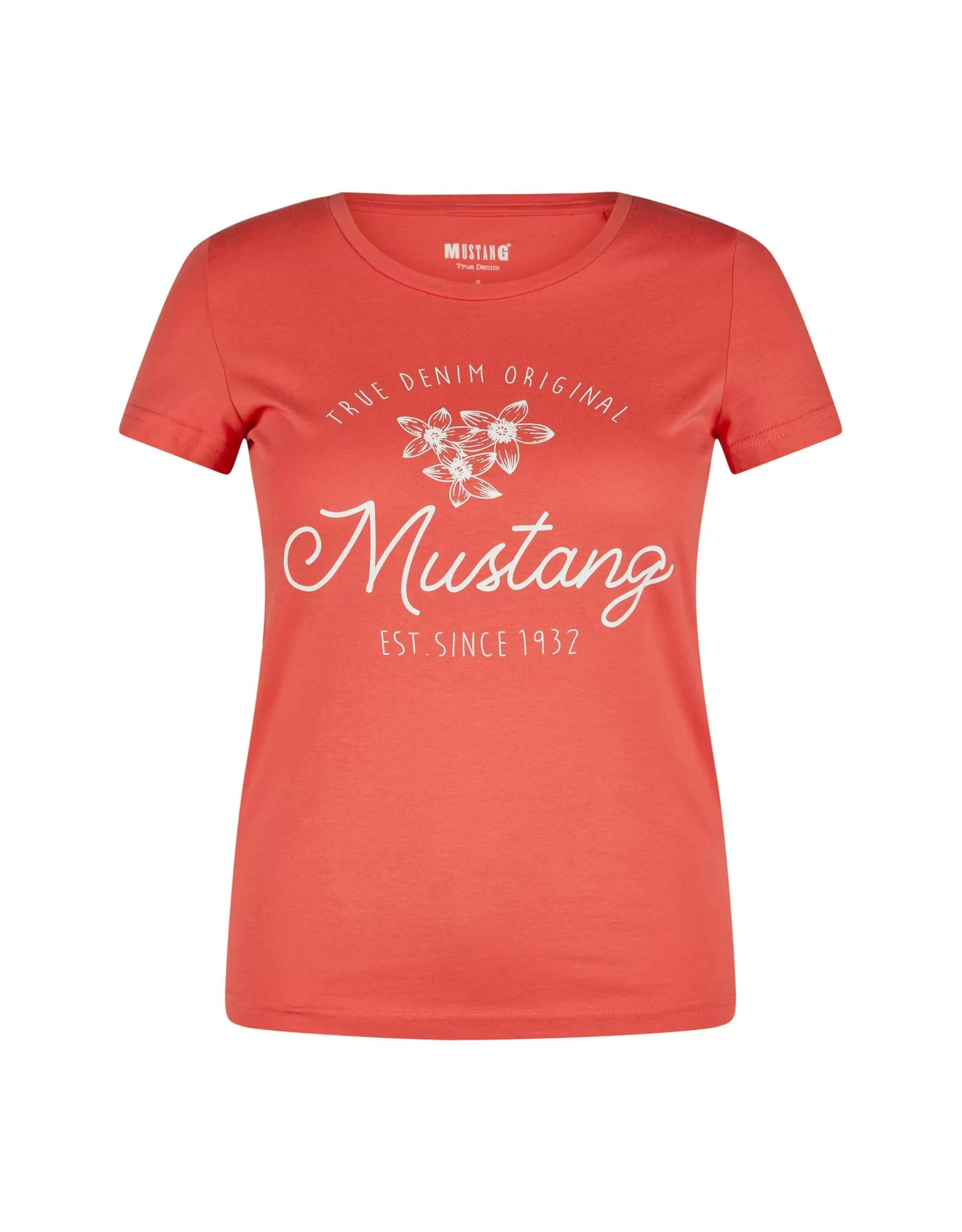 MUSTANG Logo T-Shirt "Alina" Koralle Online