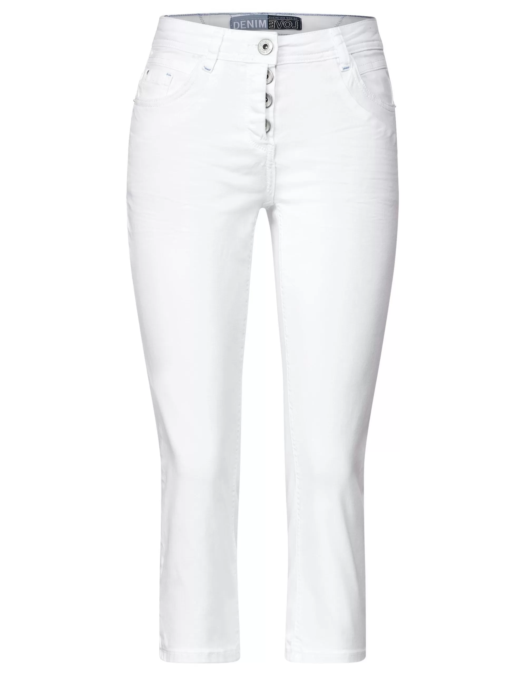 CECIL Loose Fit Jeans In 3/4 Länge Weiß Store