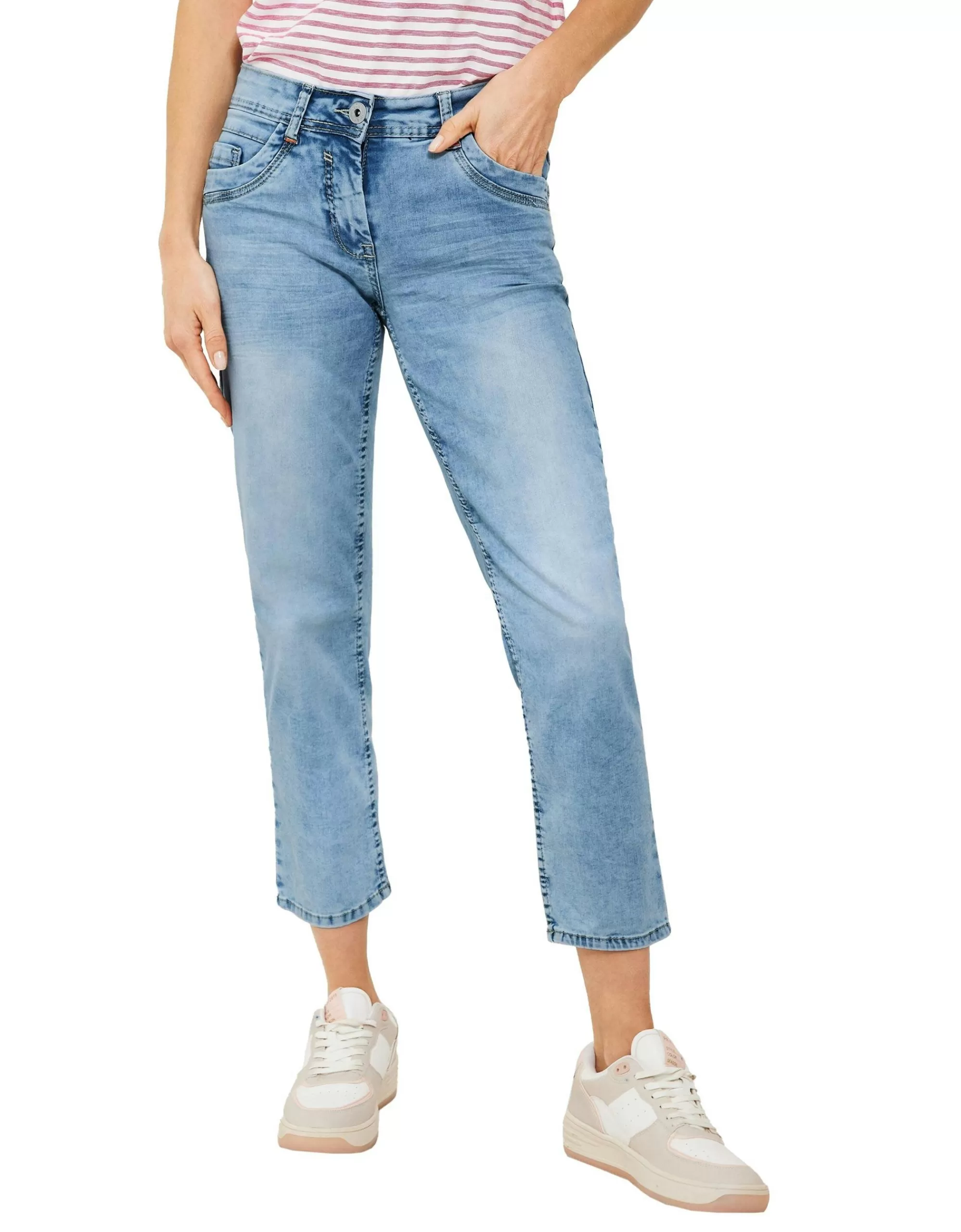 CECIL Loose Fit Jeans In 7/8-Länge Lightstone New