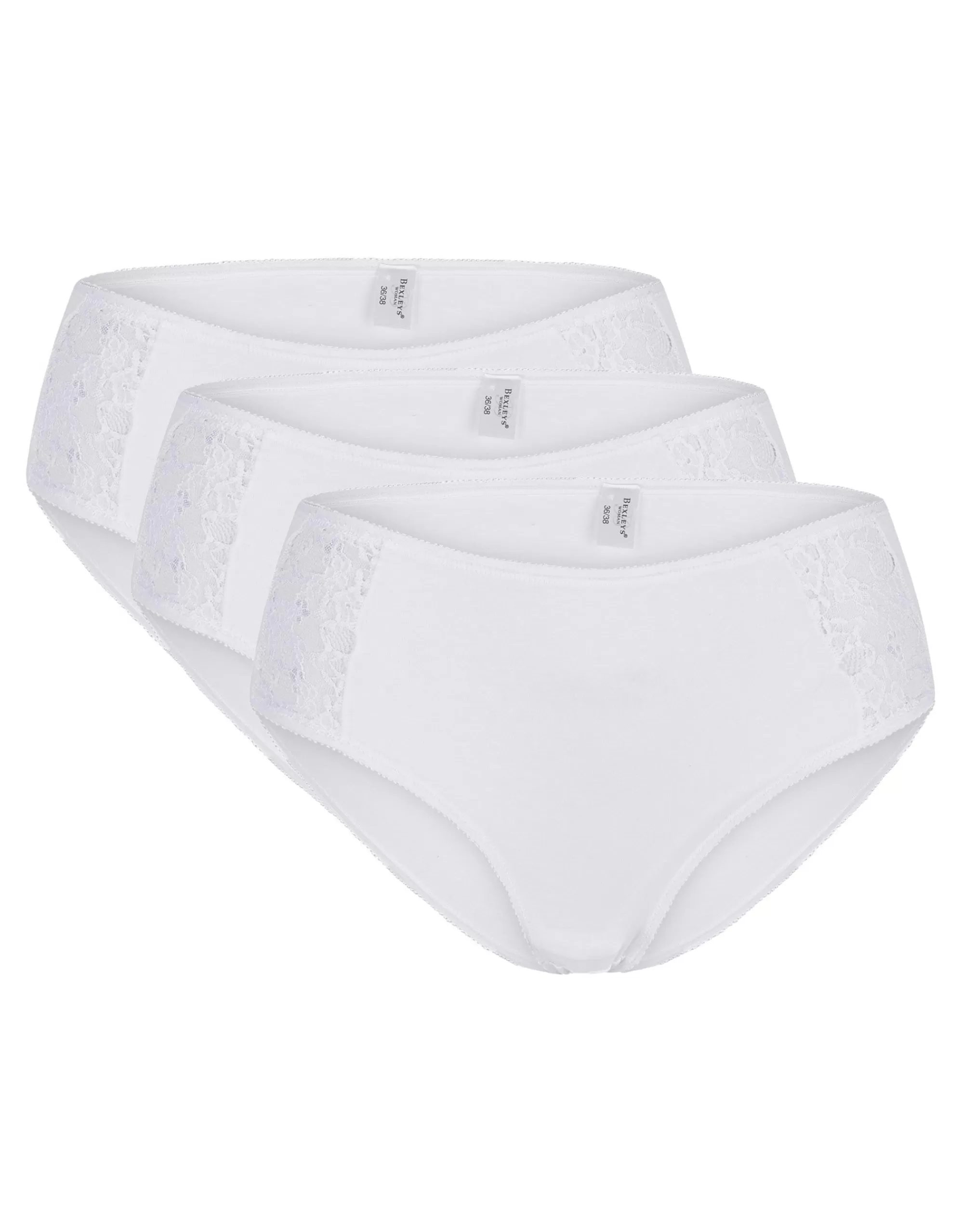 ADLER BODYWEAR Midislip 3Er Pack Weiß Discount