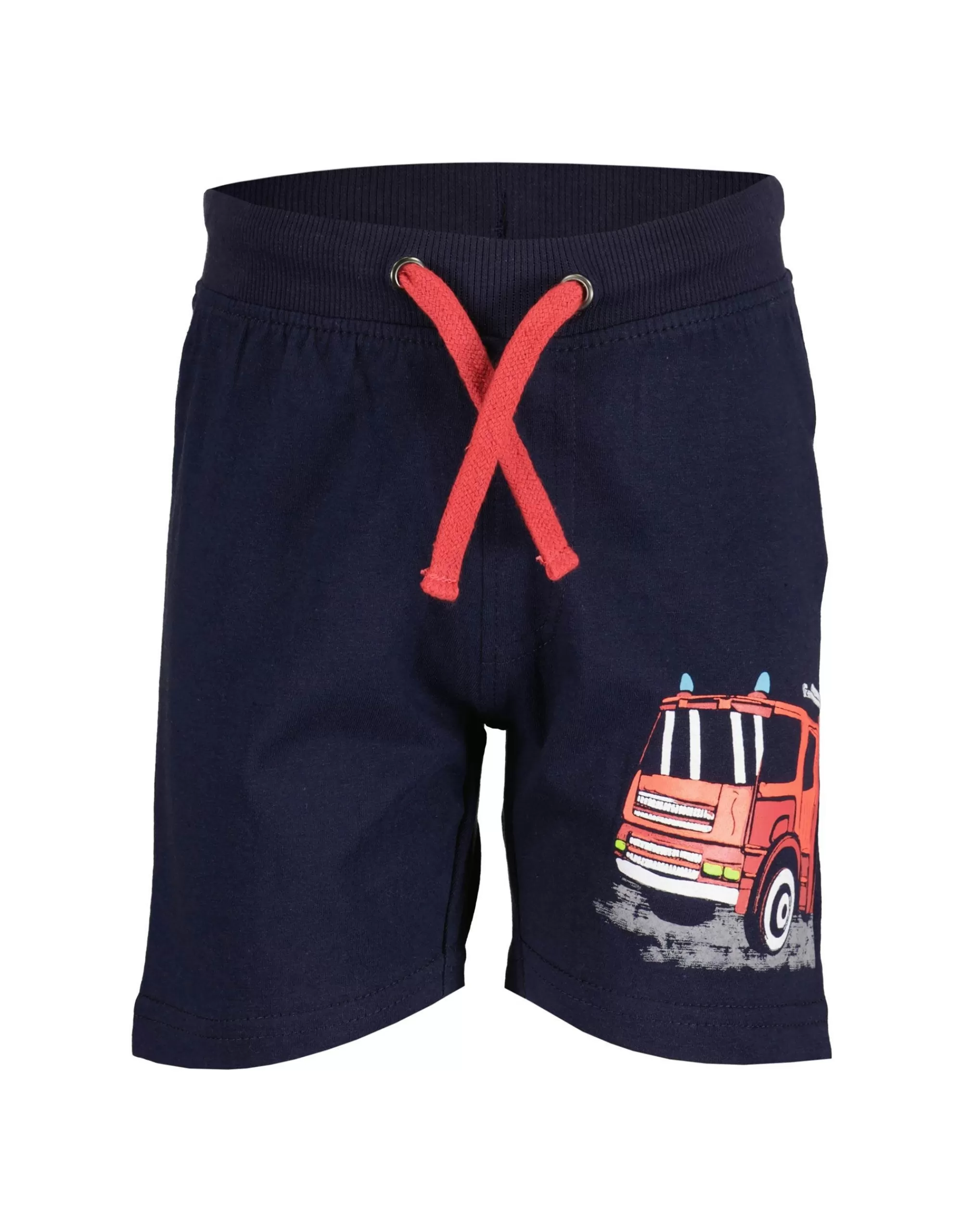 Mini Boys Short Mit Feuerwehr Druck-Blue Seven Cheap