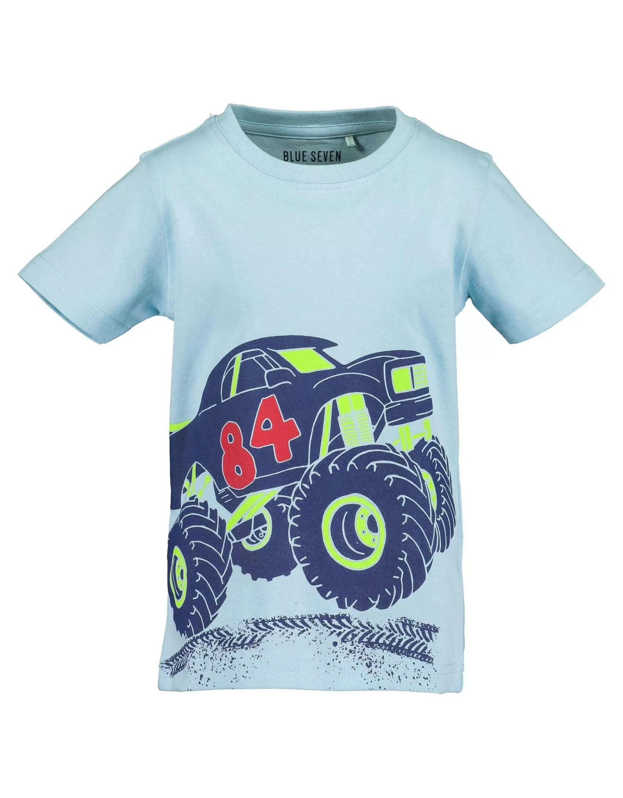 Mini Boys T-Shirt Mit Coolem Auto-Blue Seven Flash Sale