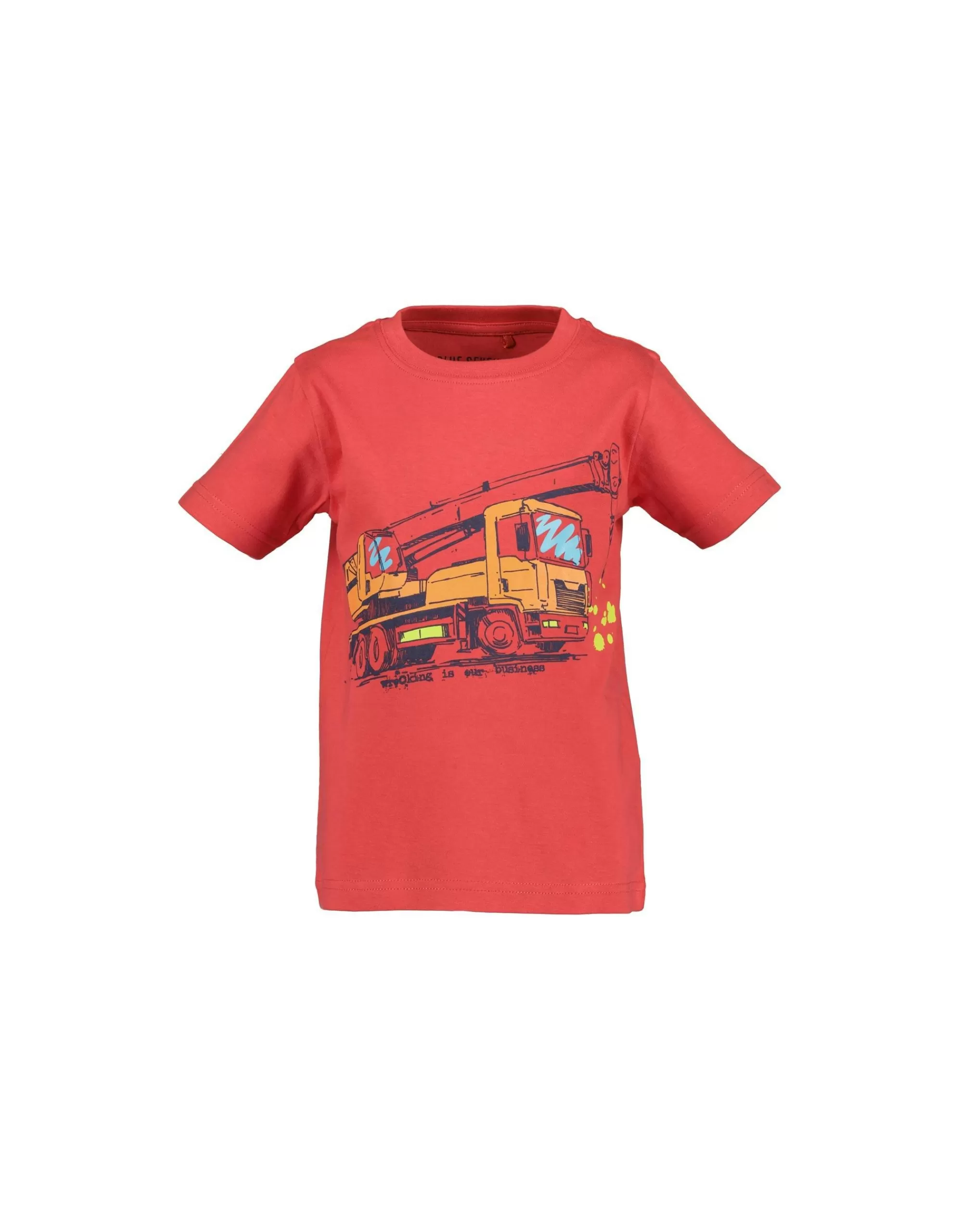 Mini Boys T-Shirt Mit Lkw Druck-Blue Seven Cheap