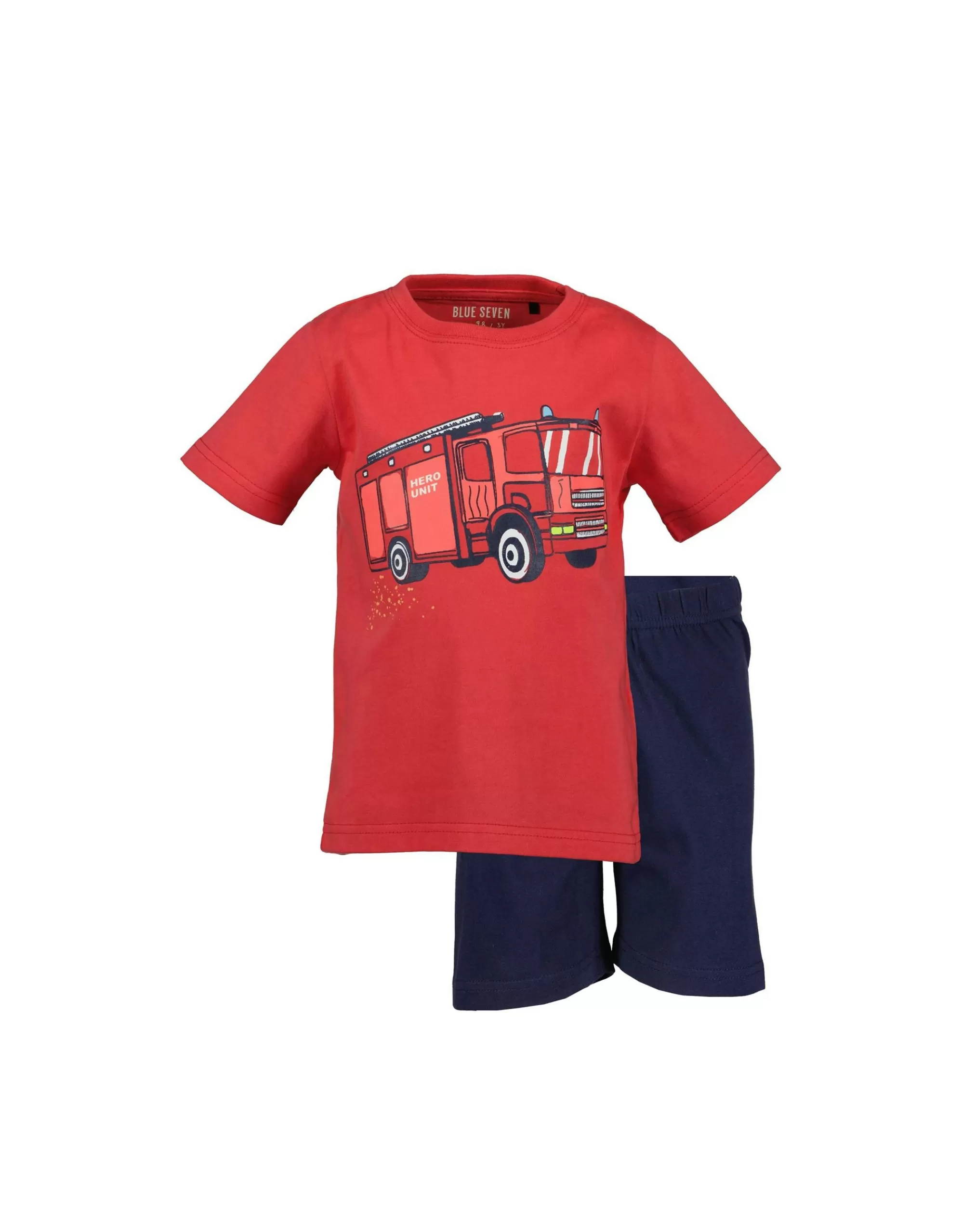 Mini Boys/Boys Pyjama Kurz-Blue Seven Shop