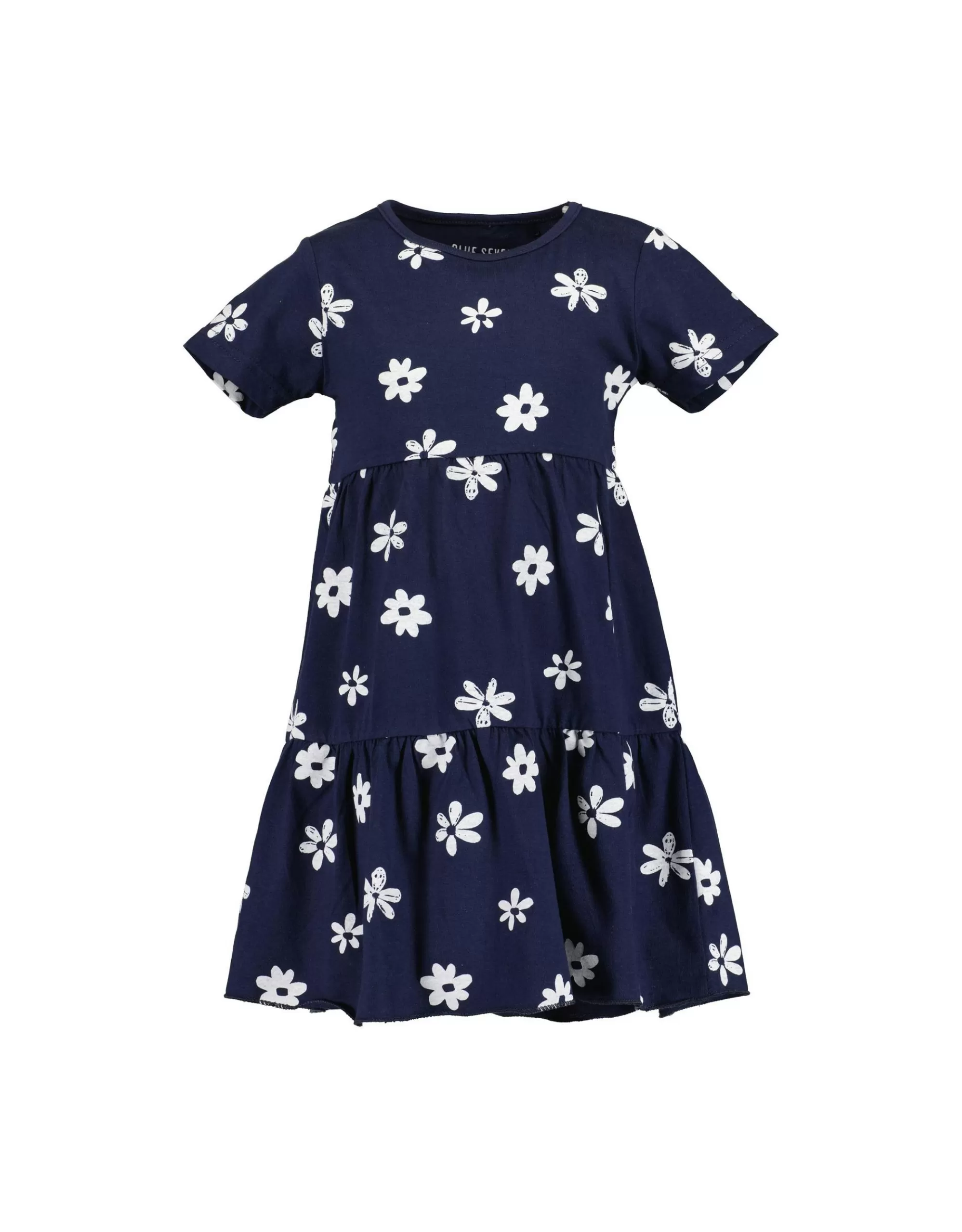 Mini Girls Kleid Mit Druck-Blue Seven Best Sale