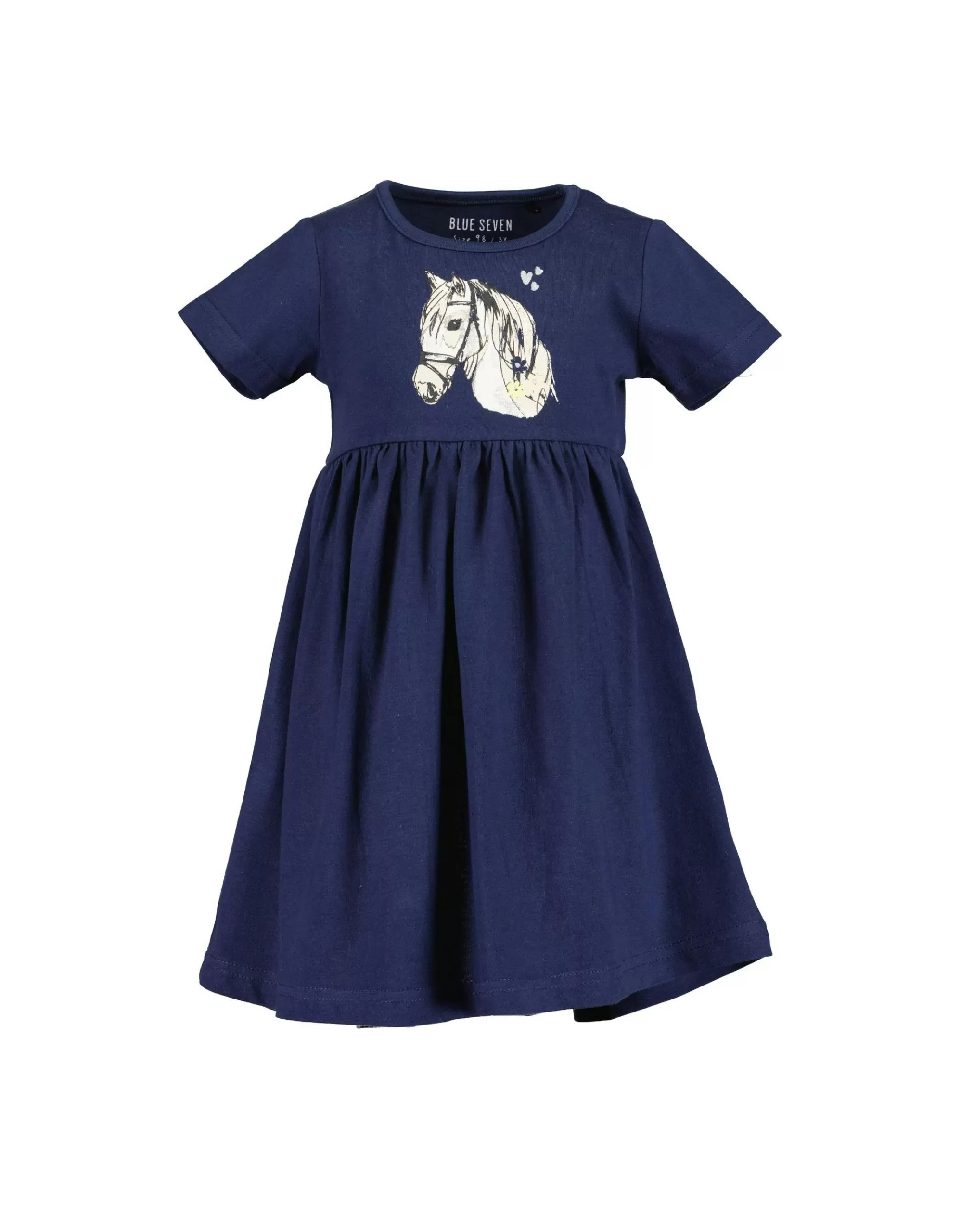 Mini Girls Kleid Mit Pferdedruck-Blue Seven Shop