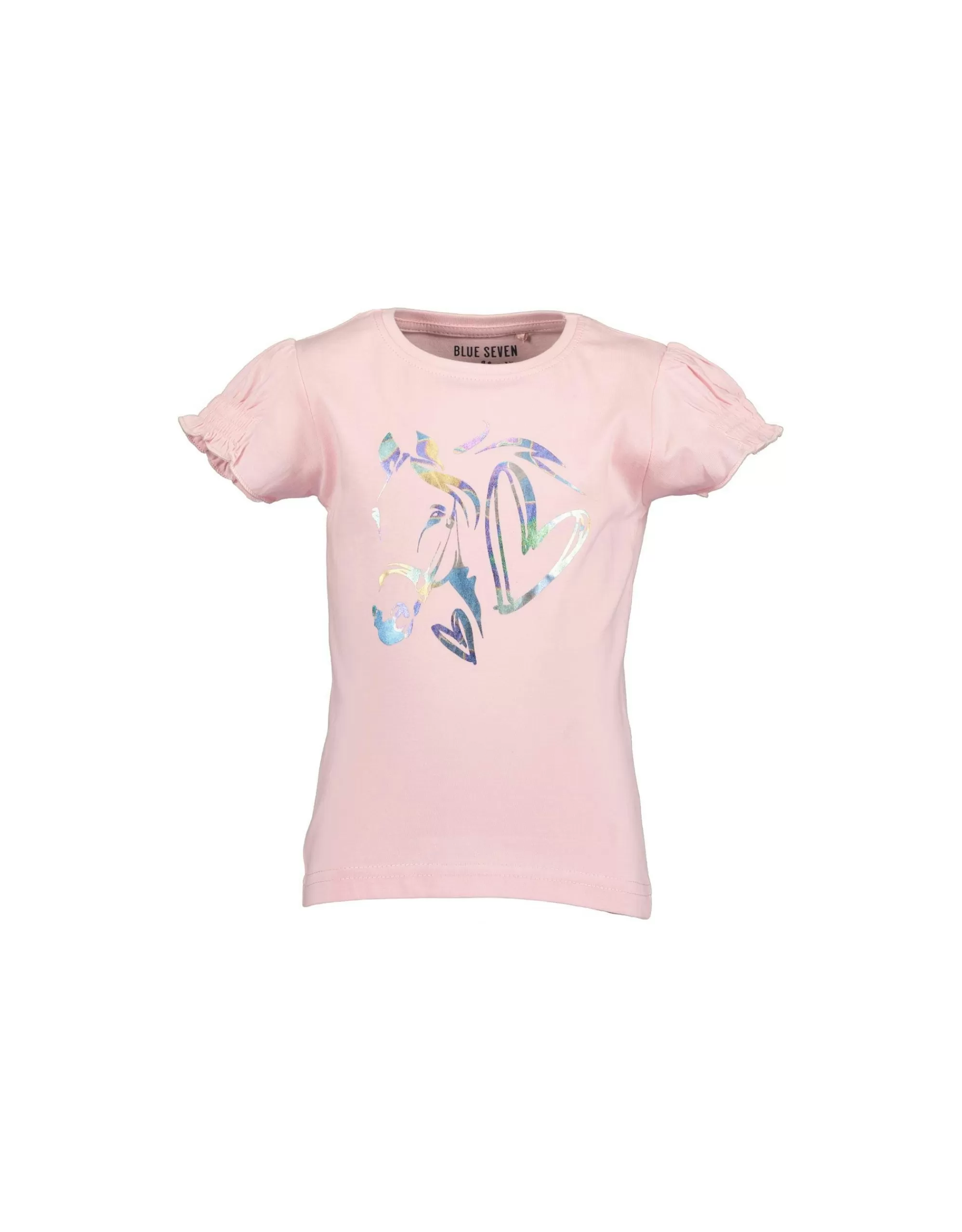 Mini Girls Pferde T-Shirt-Blue Seven Store