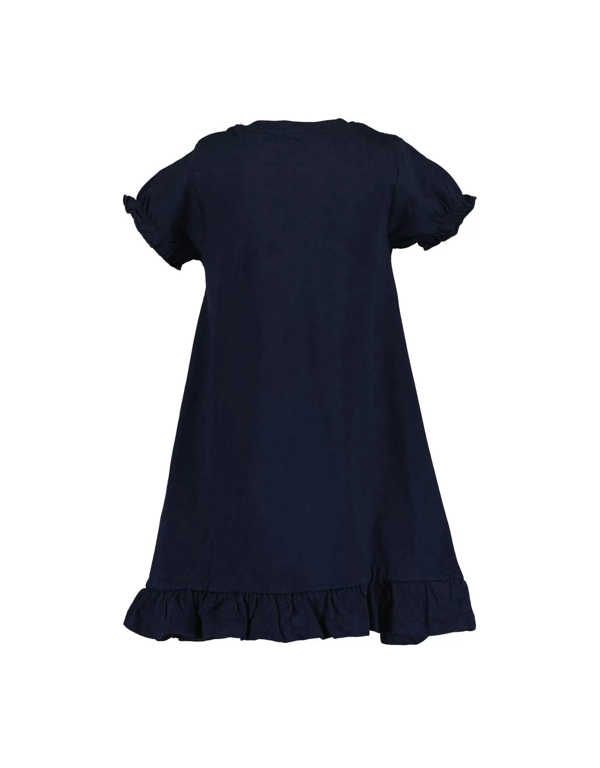 Mini Girls Shirtkleid Mit Blumendruck-Blue Seven Cheap