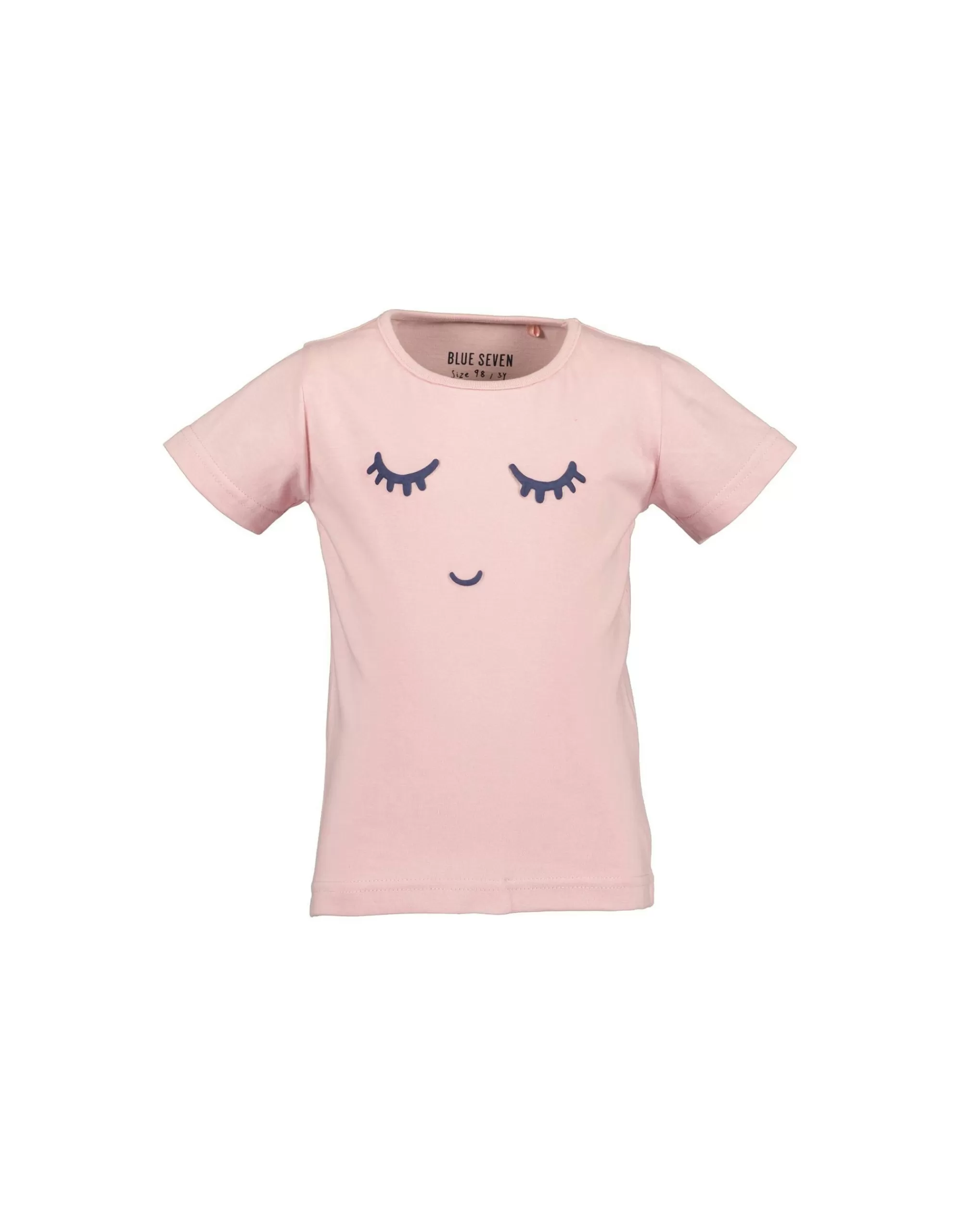 Mini Girls T-Shirt Mit Druck-Blue Seven Fashion