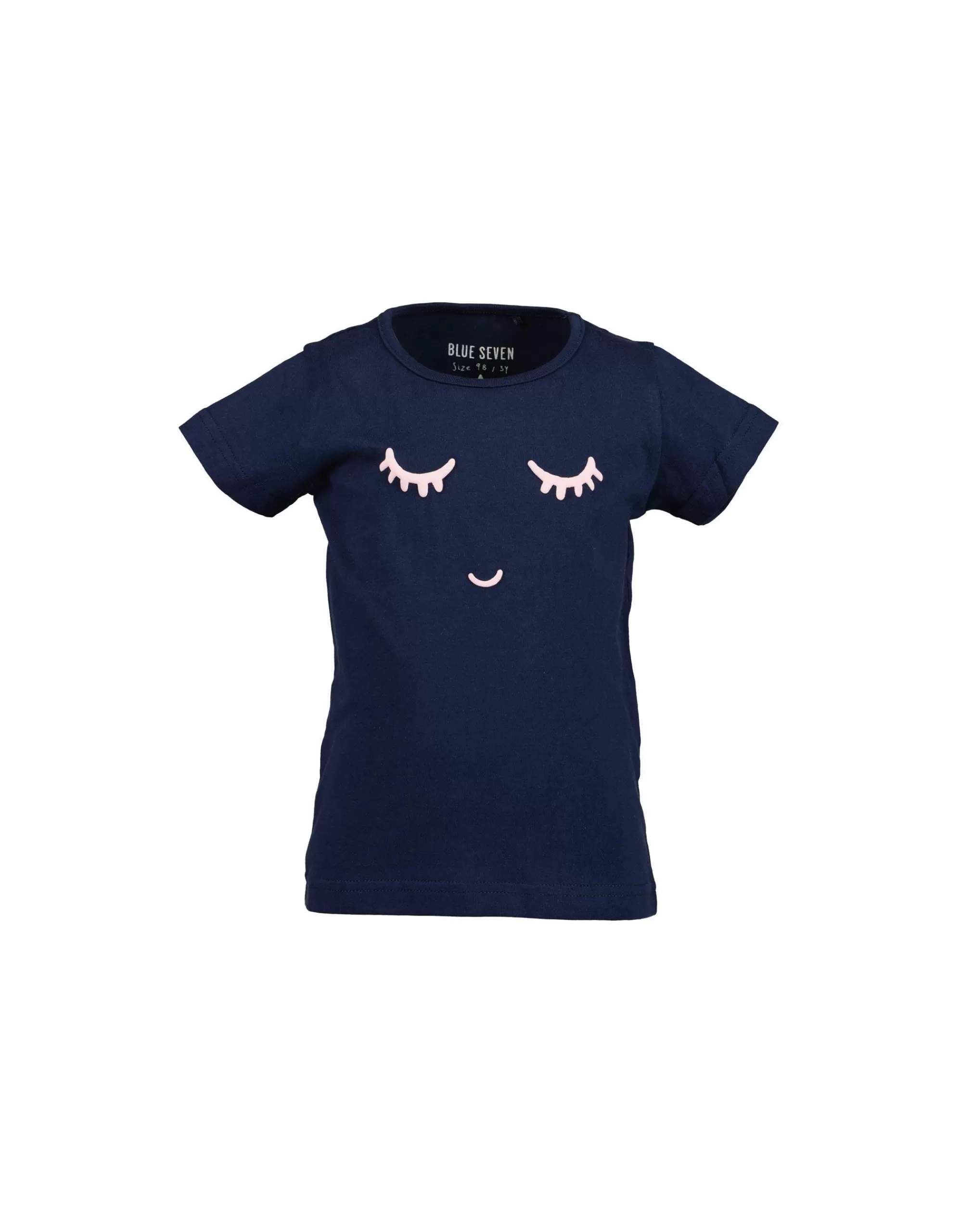 Mini Girls T-Shirt Mit Druck-Blue Seven Flash Sale