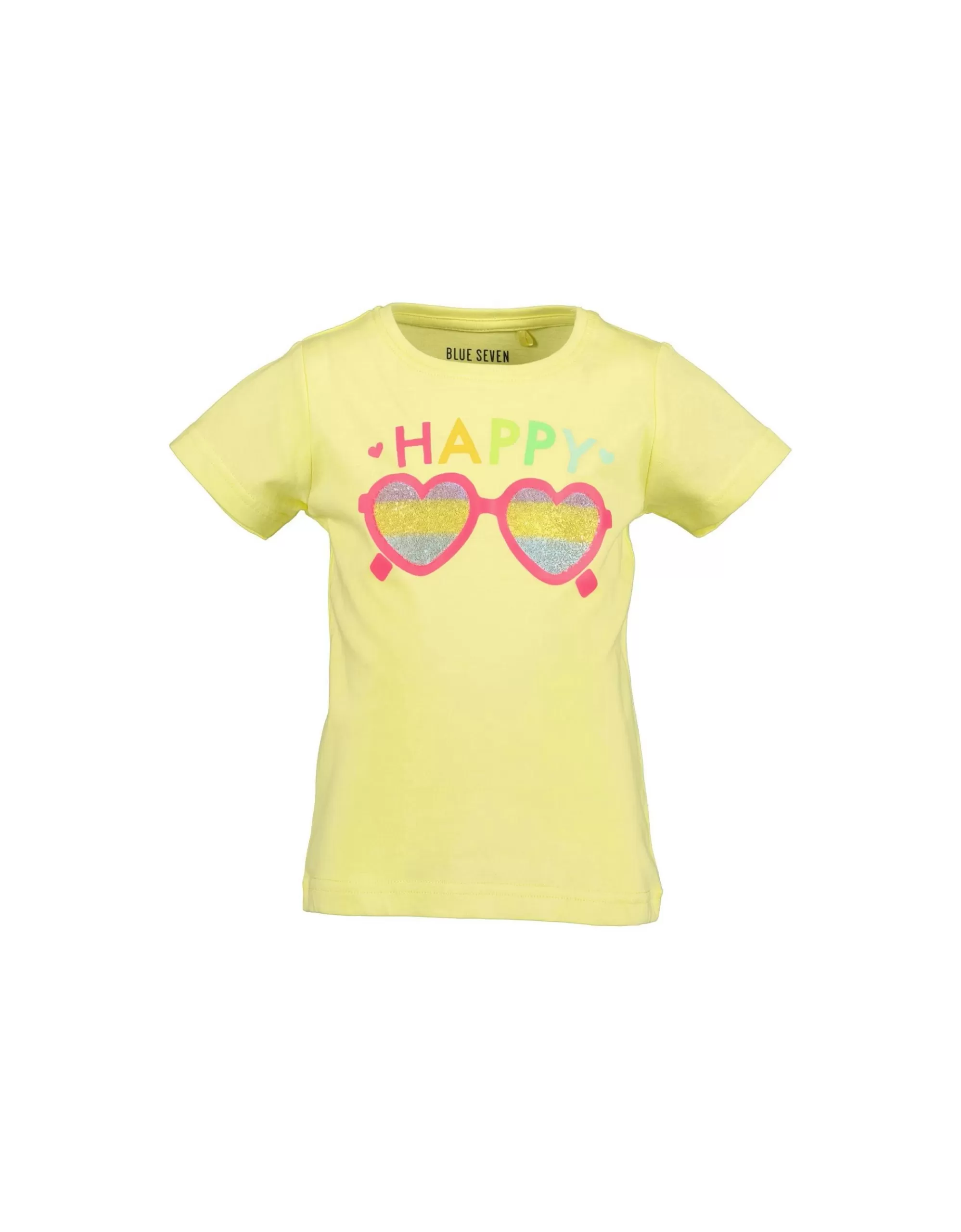 Mini Girls T-Shirt Mit Druck Sonnenbrille-Blue Seven Hot