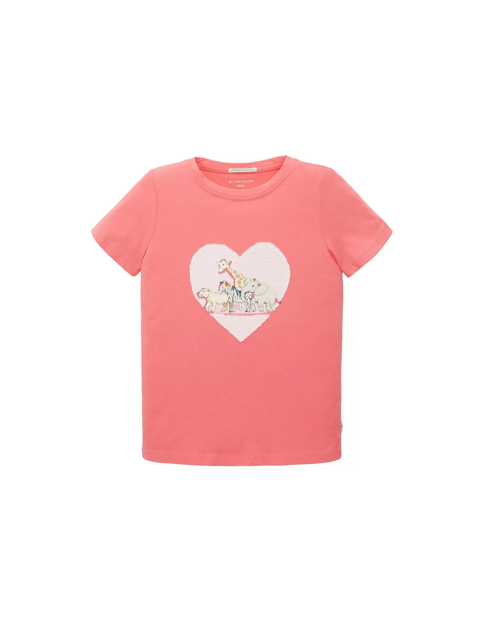 Mini Girls T-Shirt Mit Pailletten-Applikation-TOM TAILOR Discount