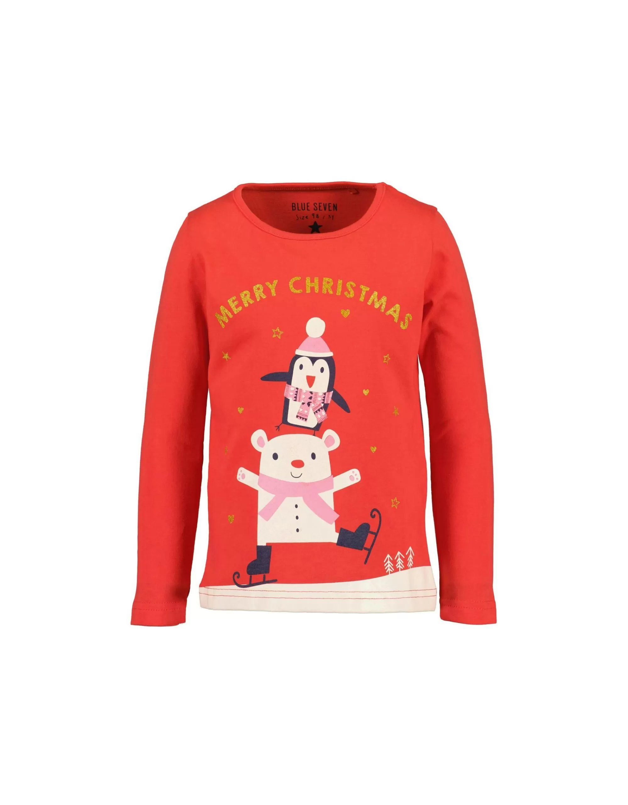 Mini Girls Weihnachtsshirt-Blue Seven Outlet