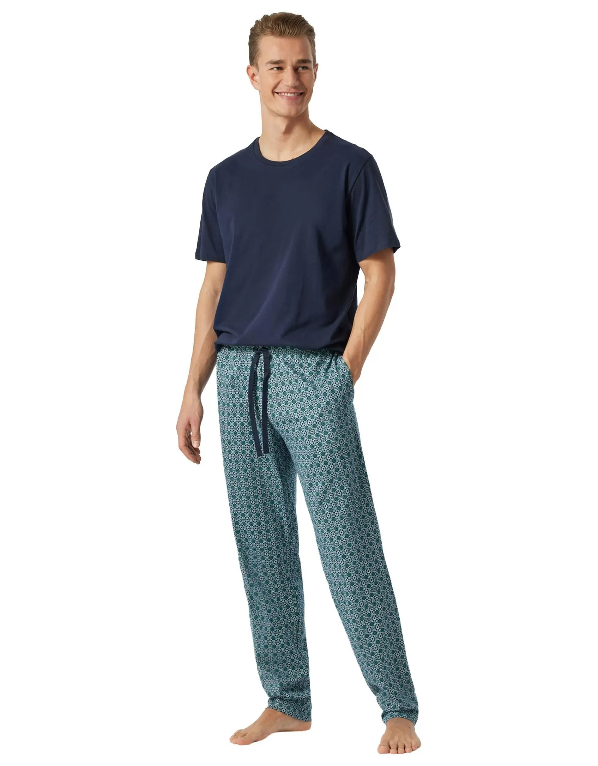 Mix & Match Loungehose Mit Minimalprint-Schiesser Best Sale