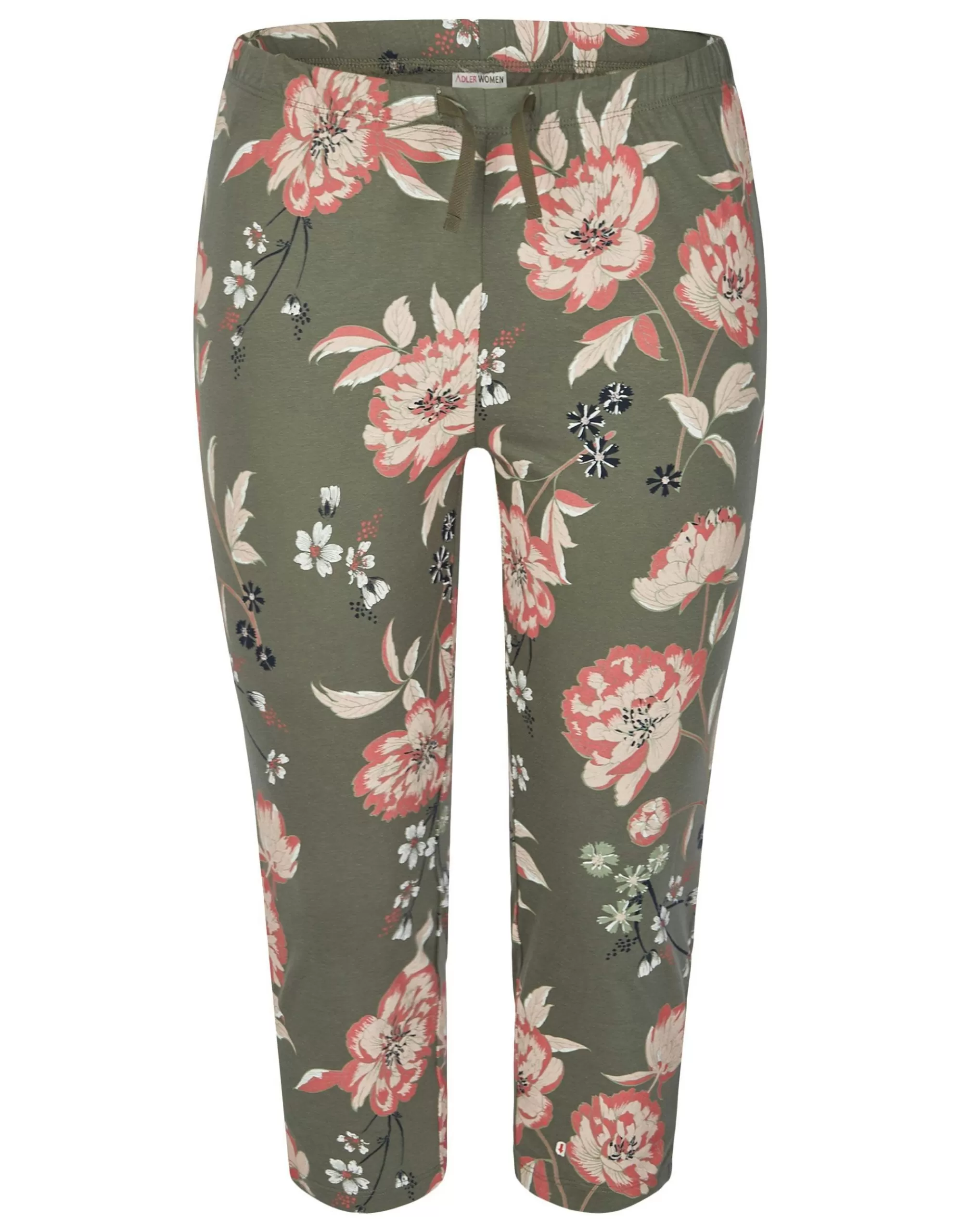 ADLER WOMEN Mix & Match Pyjamahose 3/4-Länge Khaki Clearance