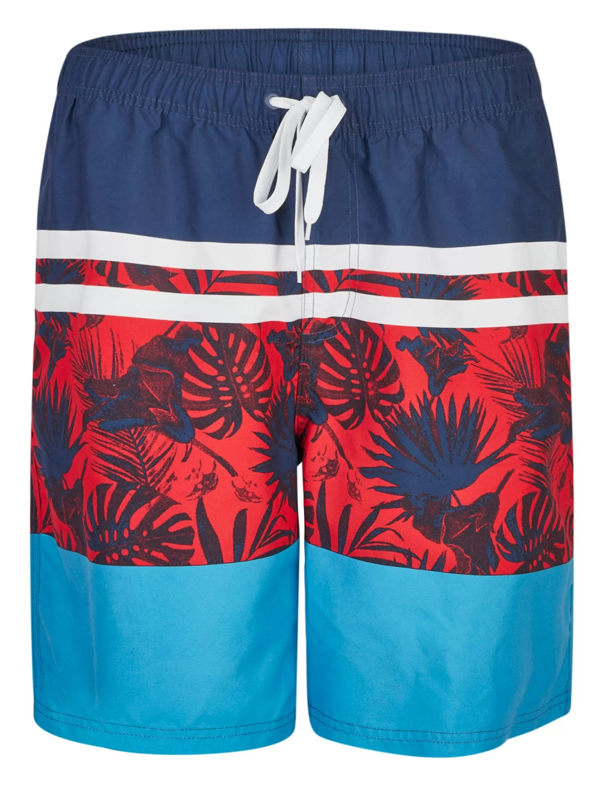 Modische Schwimmshort Mit Blätterdruck-Bexleys man Store