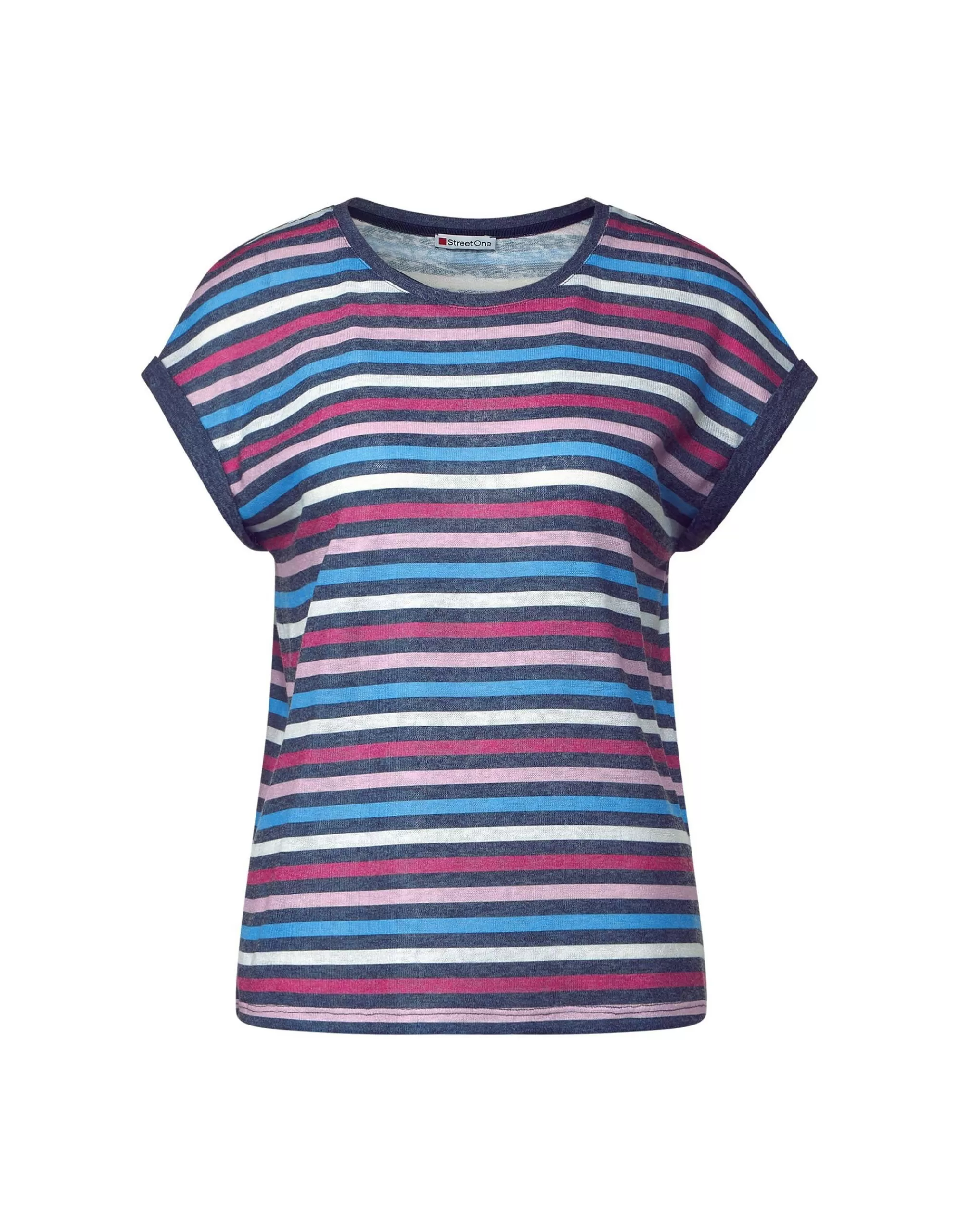 Street One Multicolor Streifen T-Shirt Marine Store