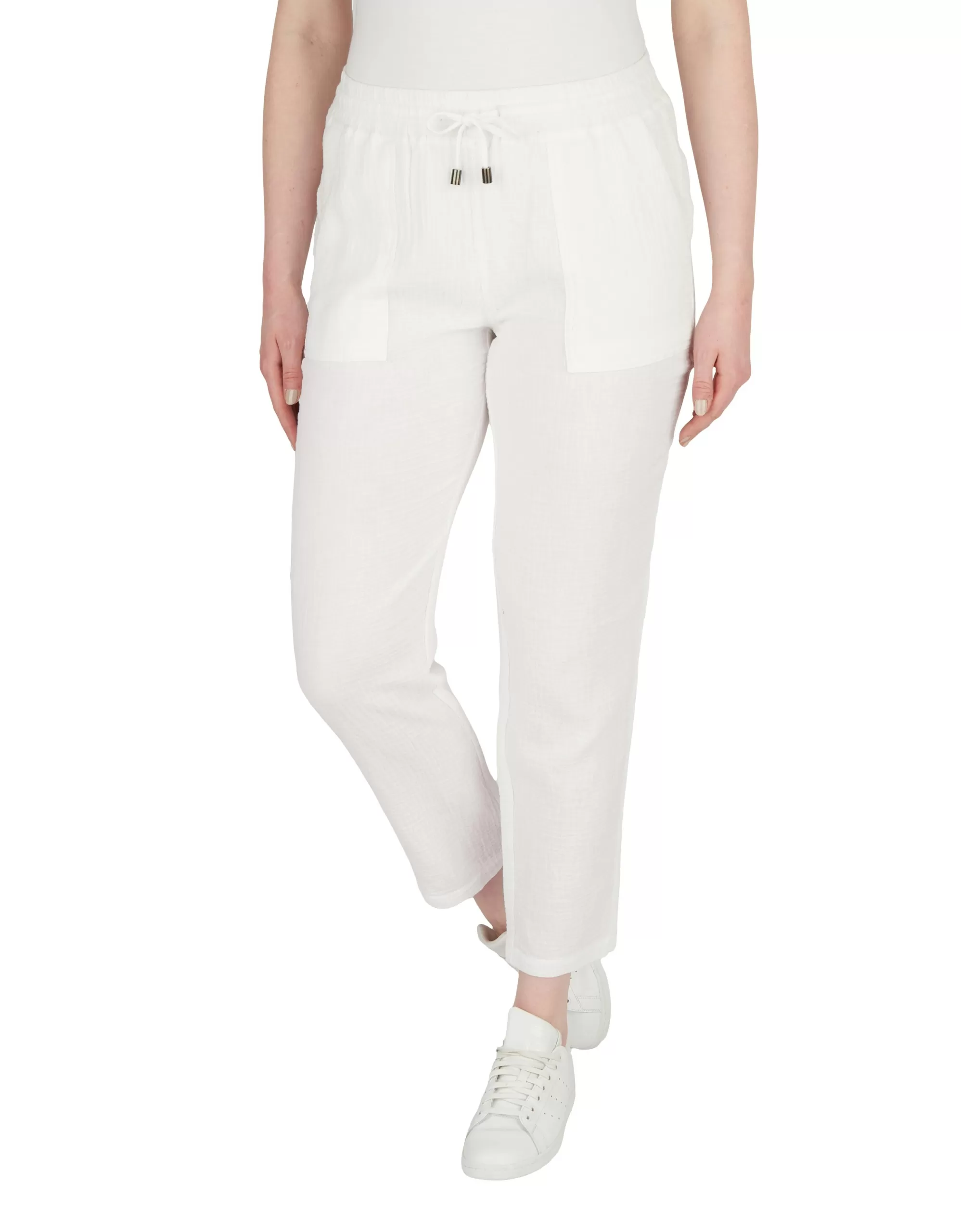 Bexleys woman Musselin-Joggpants Weiß Flash Sale