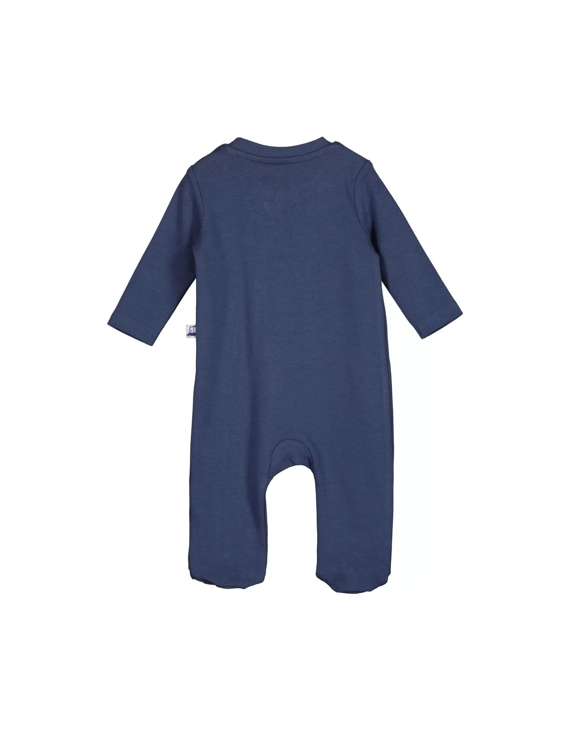 New Born Baby Boys Strampler-Blue Seven Cheap