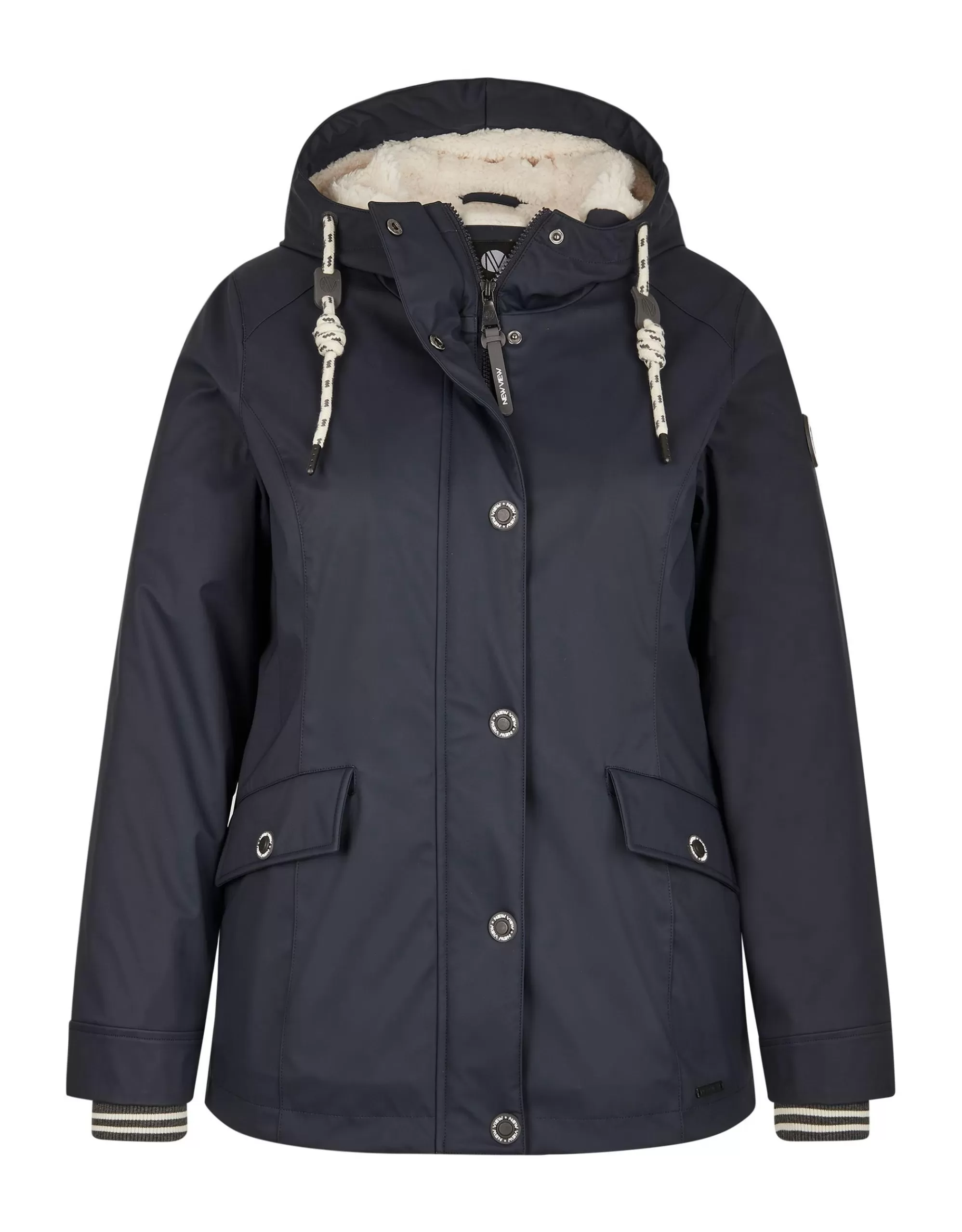 Adler Collection Outdoorjacke Mit Teddy-Fell Marine Cheap