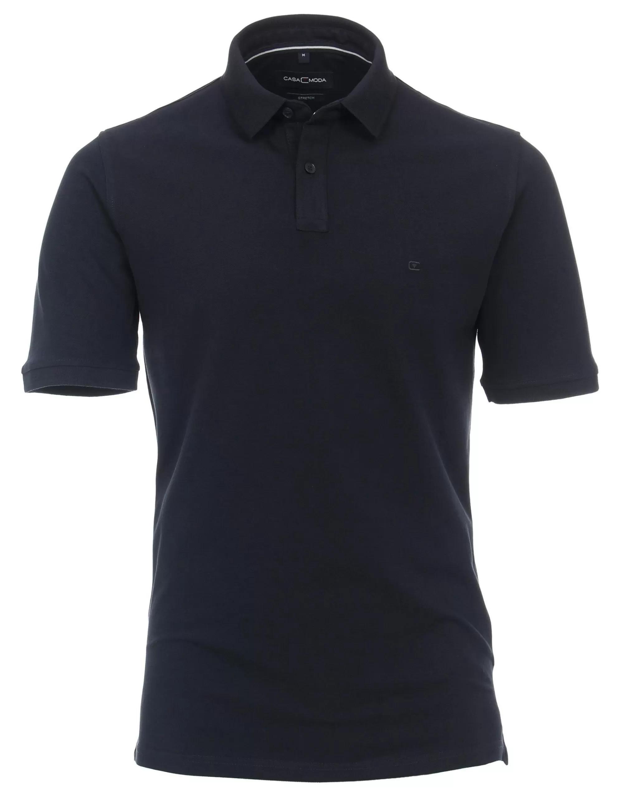 Polo-Shirt In Unifarbe-Casa Moda Fashion