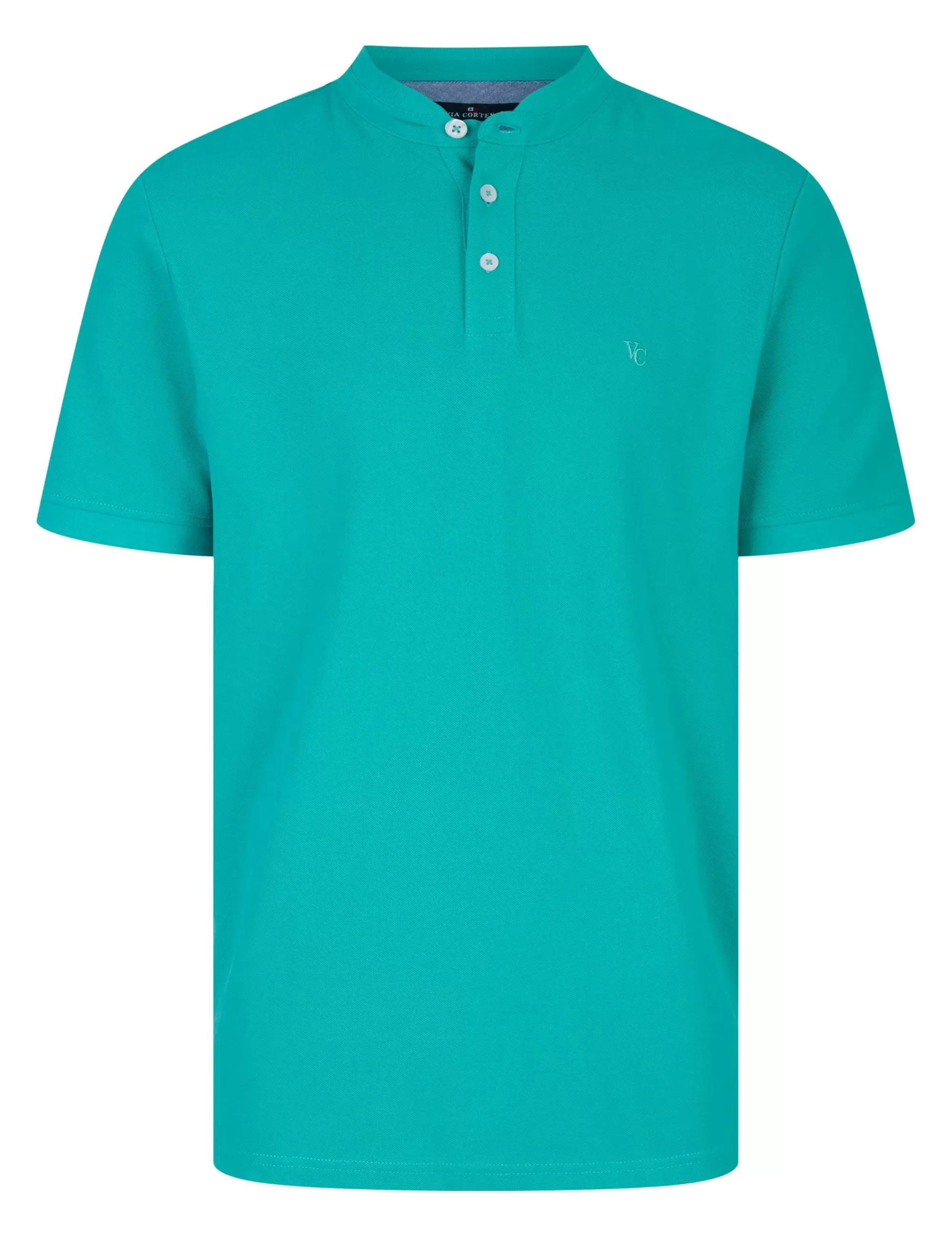 Poloshirt In Unifarbe-Via Cortesa Cheap