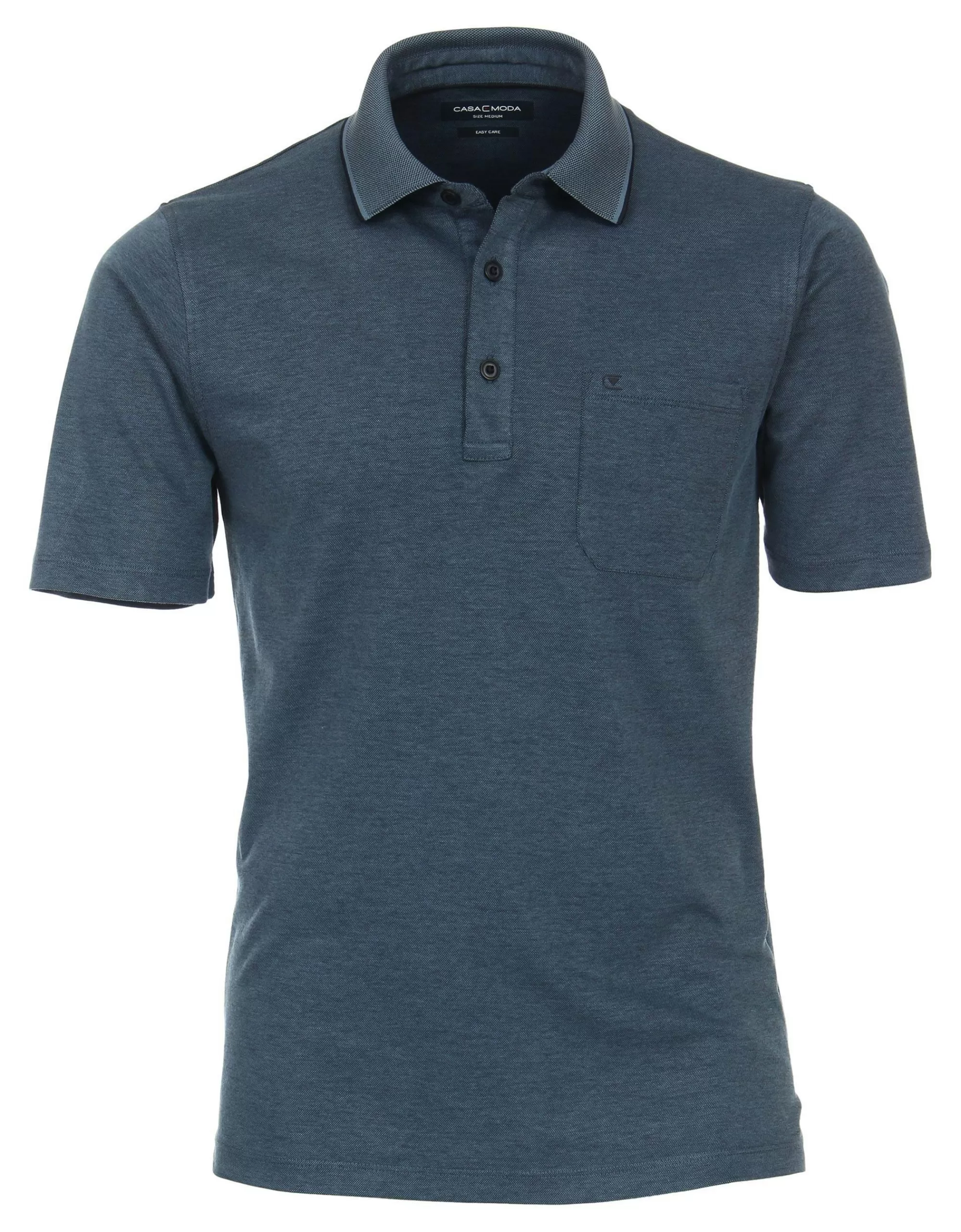 Polo-Shirt In Unifarbe-Casa Moda Clearance