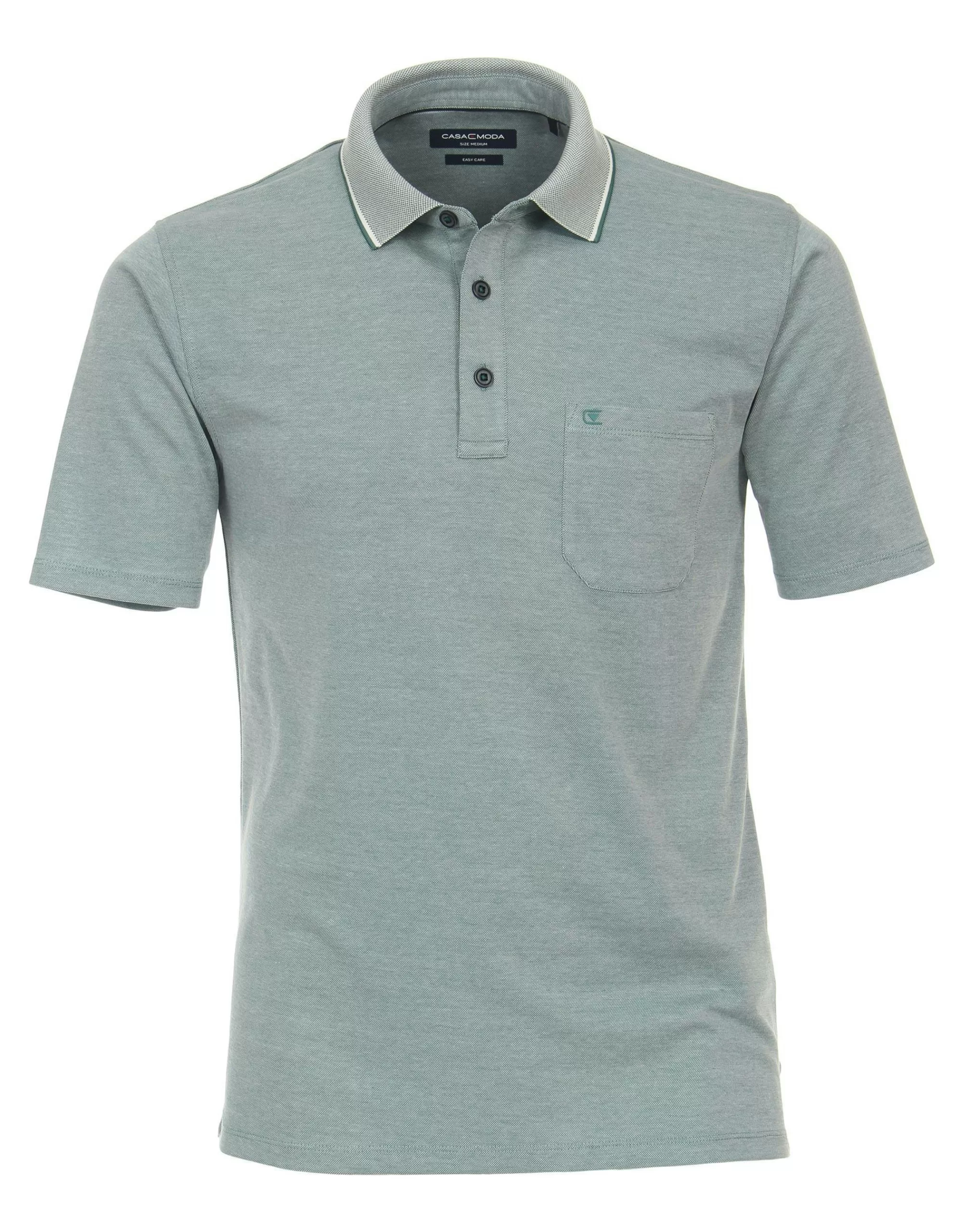 Polo-Shirt In Unifarbe-Casa Moda Flash Sale