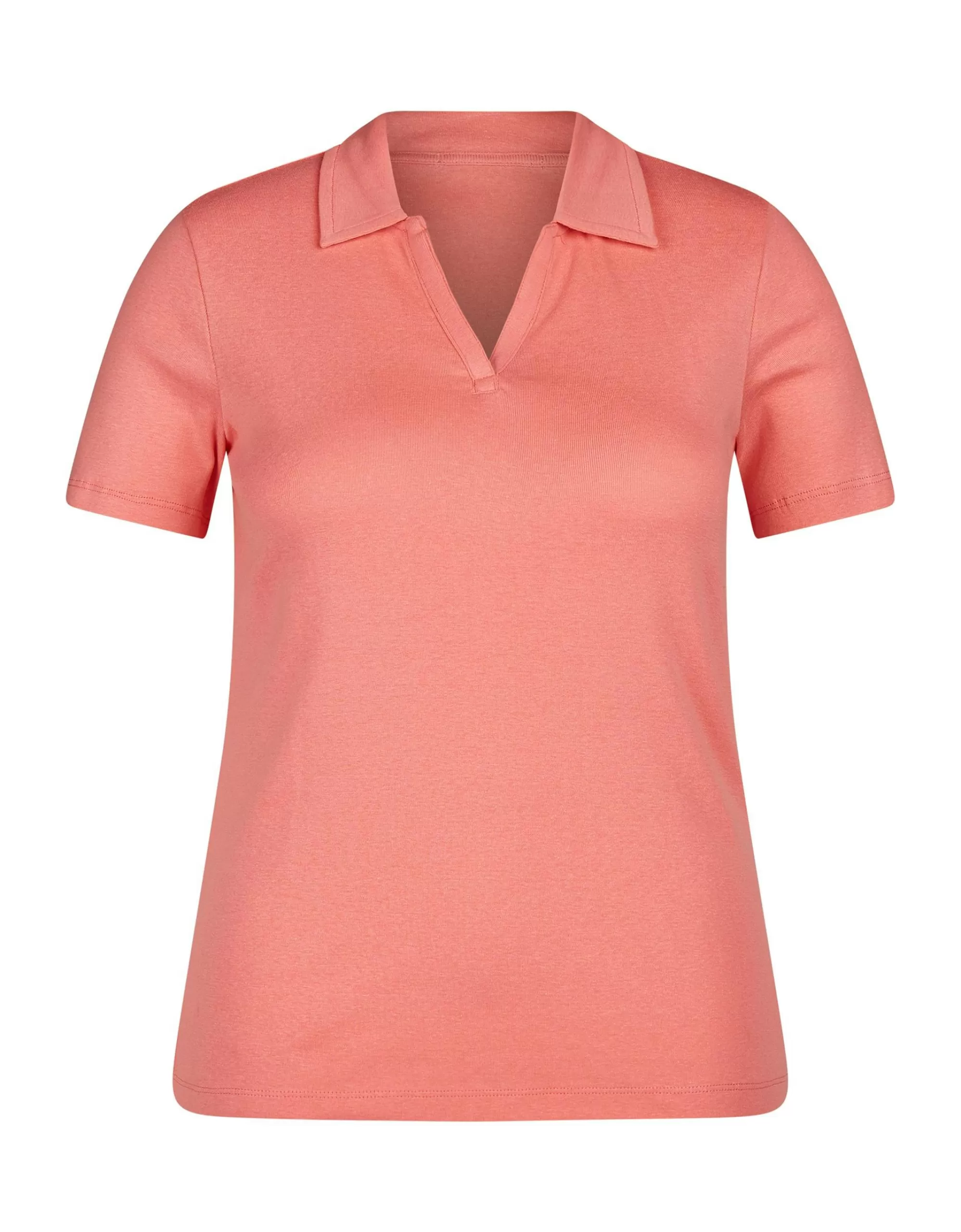 Steilmann Edition Poloshirt In Unifarbe Koralle Best