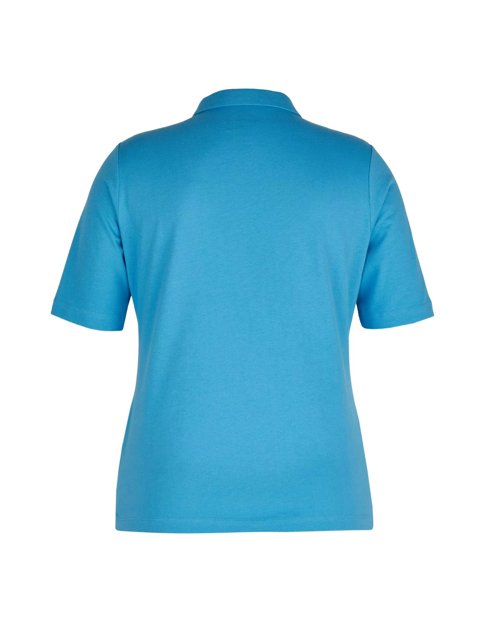 Rabe Poloshirt In Unifarbe Mittelblau Best Sale