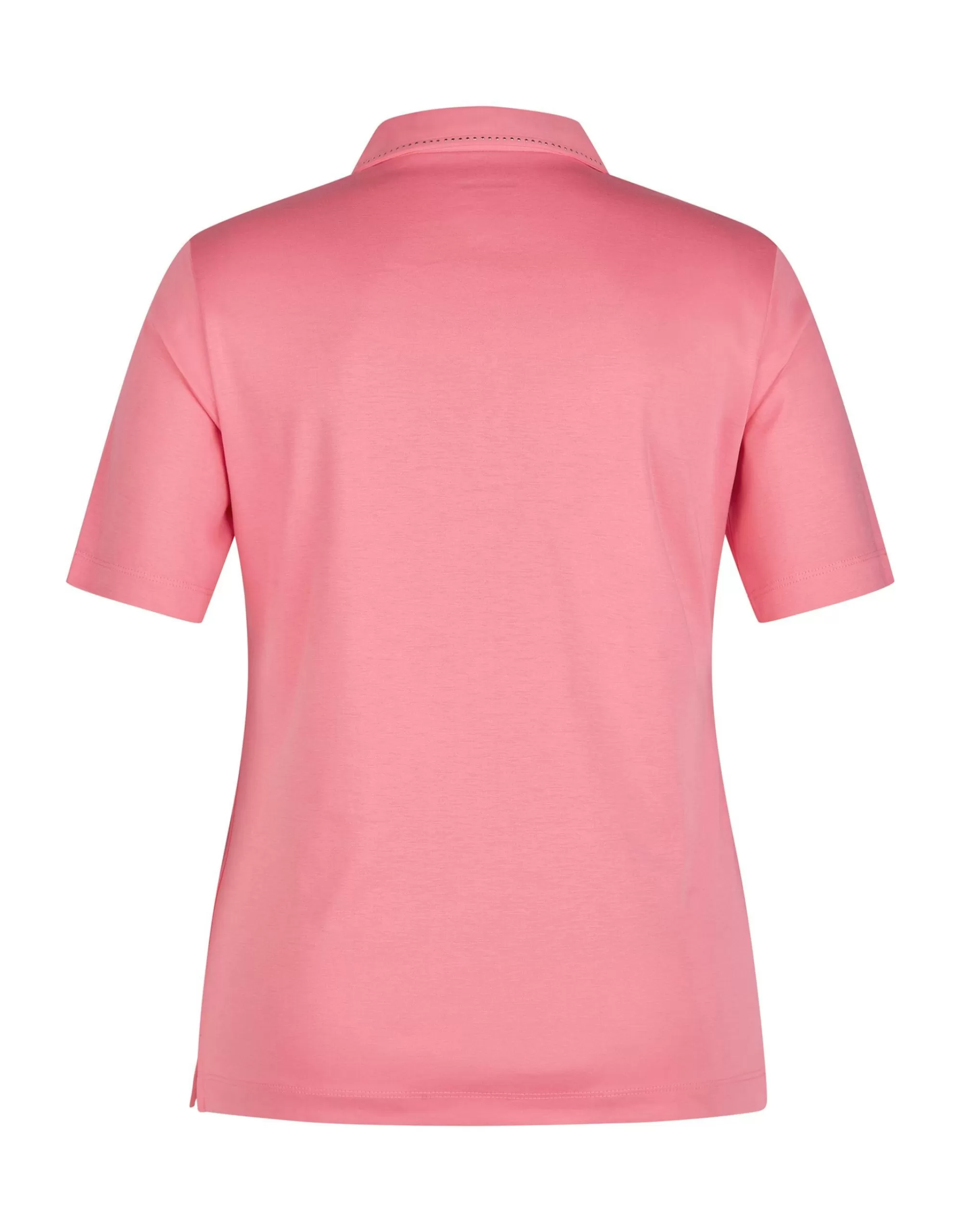 Steilmann Edition Poloshirt In Unifarbe Aus Pima Cotton Pink Hot