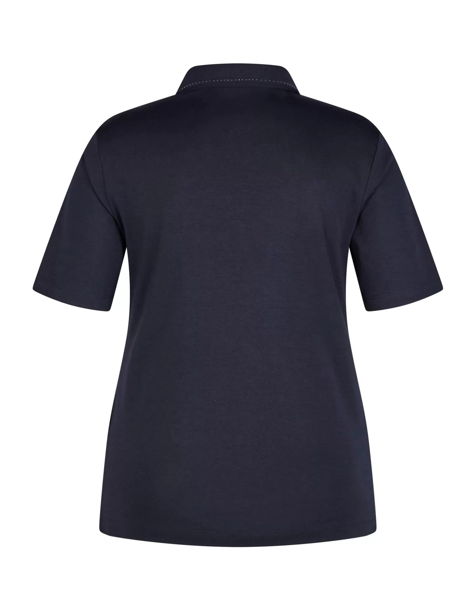 Steilmann Edition Poloshirt In Unifarbe Aus Pima Cotton Marine Store