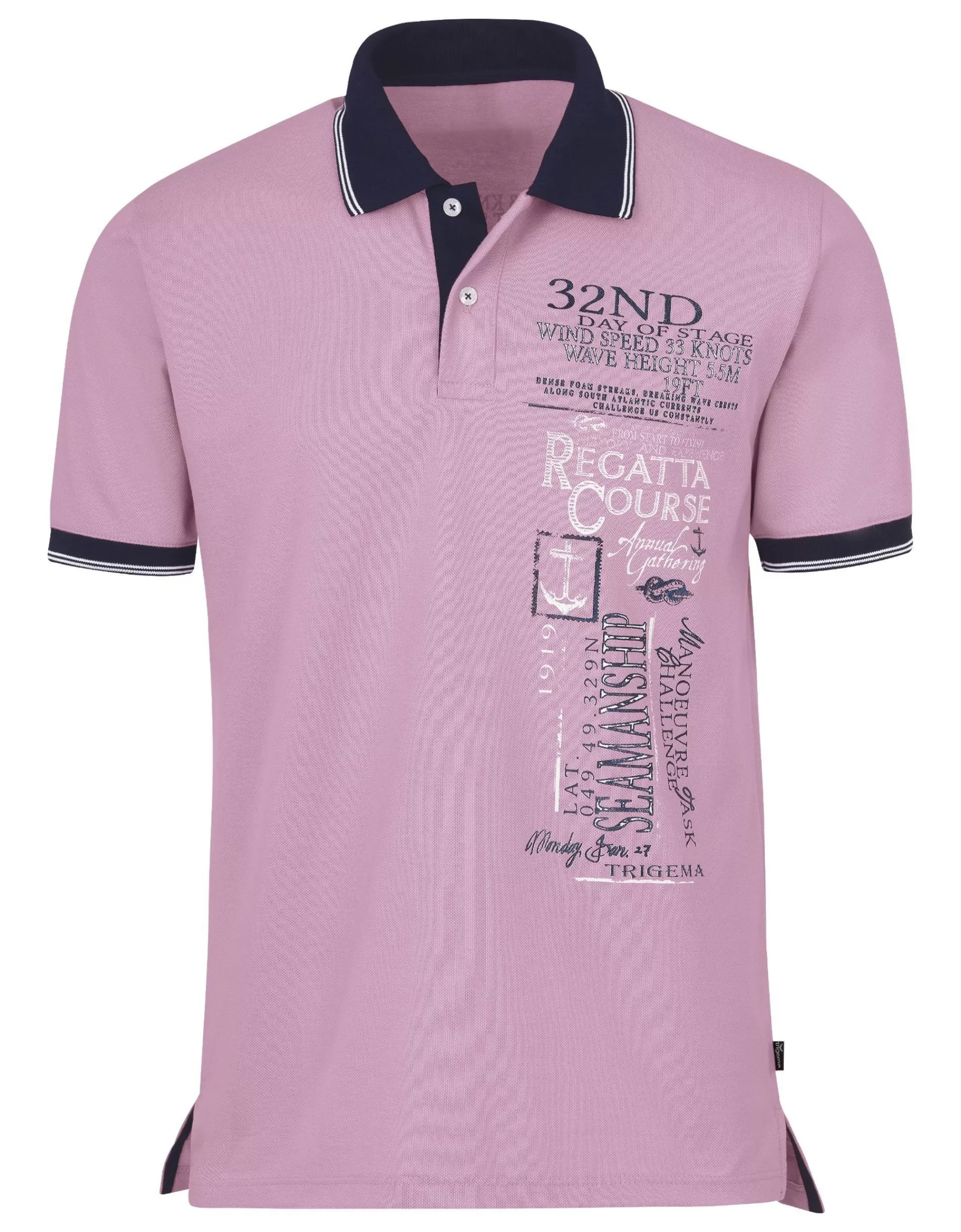 Poloshirt Mit Print-Trigema Discount