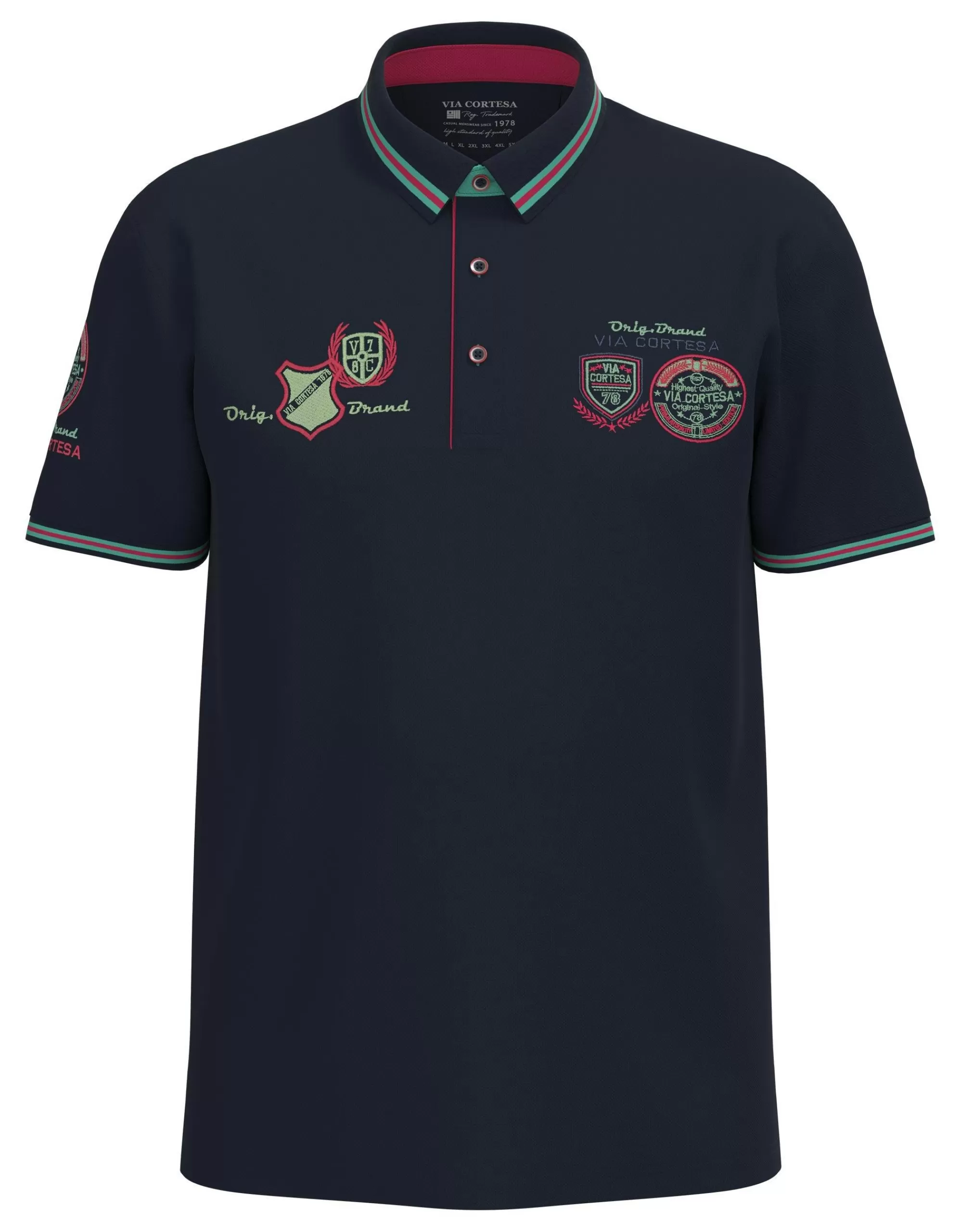 Poloshirt Mit Stickereien-Via Cortesa New