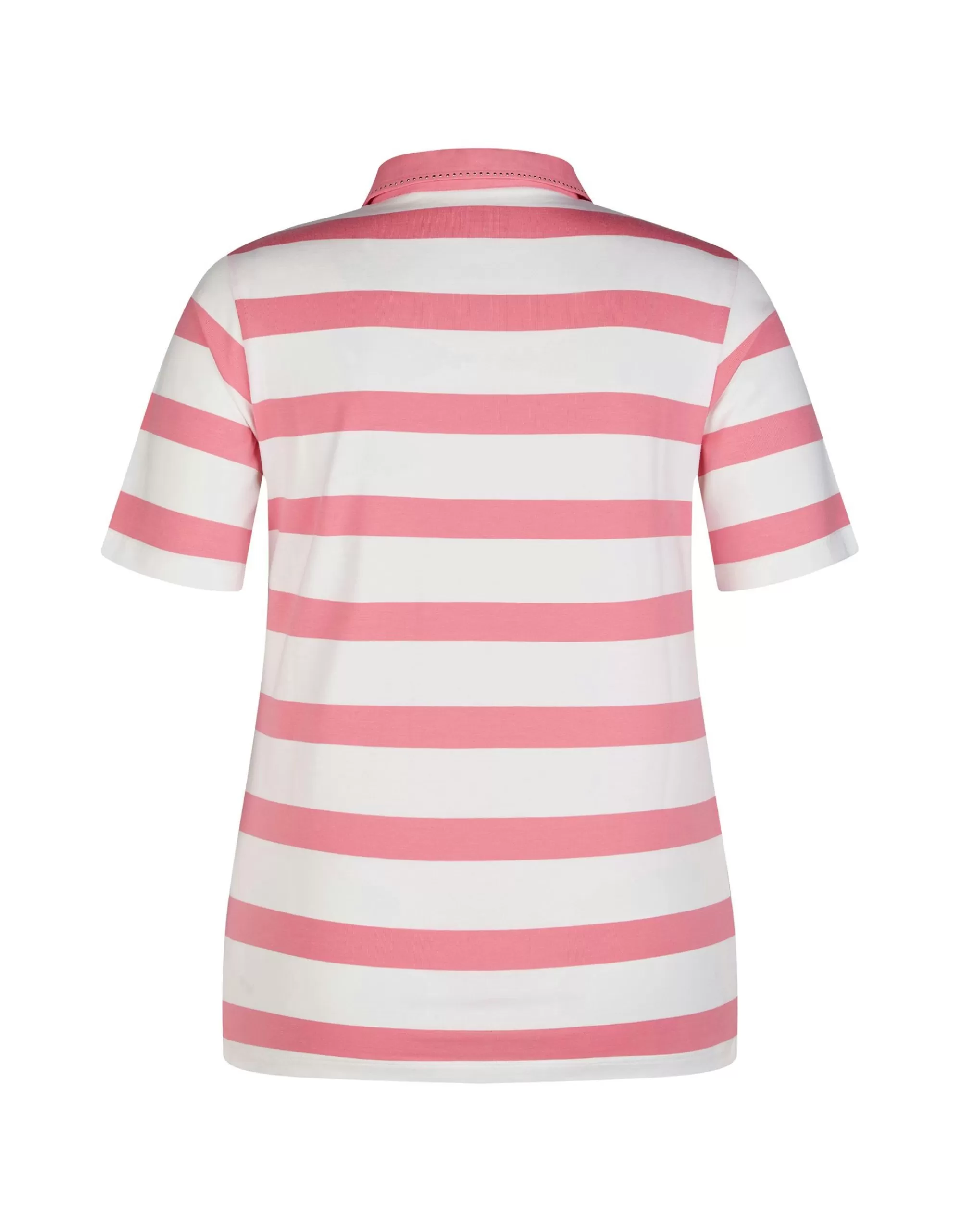 Steilmann Edition Poloshirt Mit Streifen - Aus Pima Cotton Pink Best