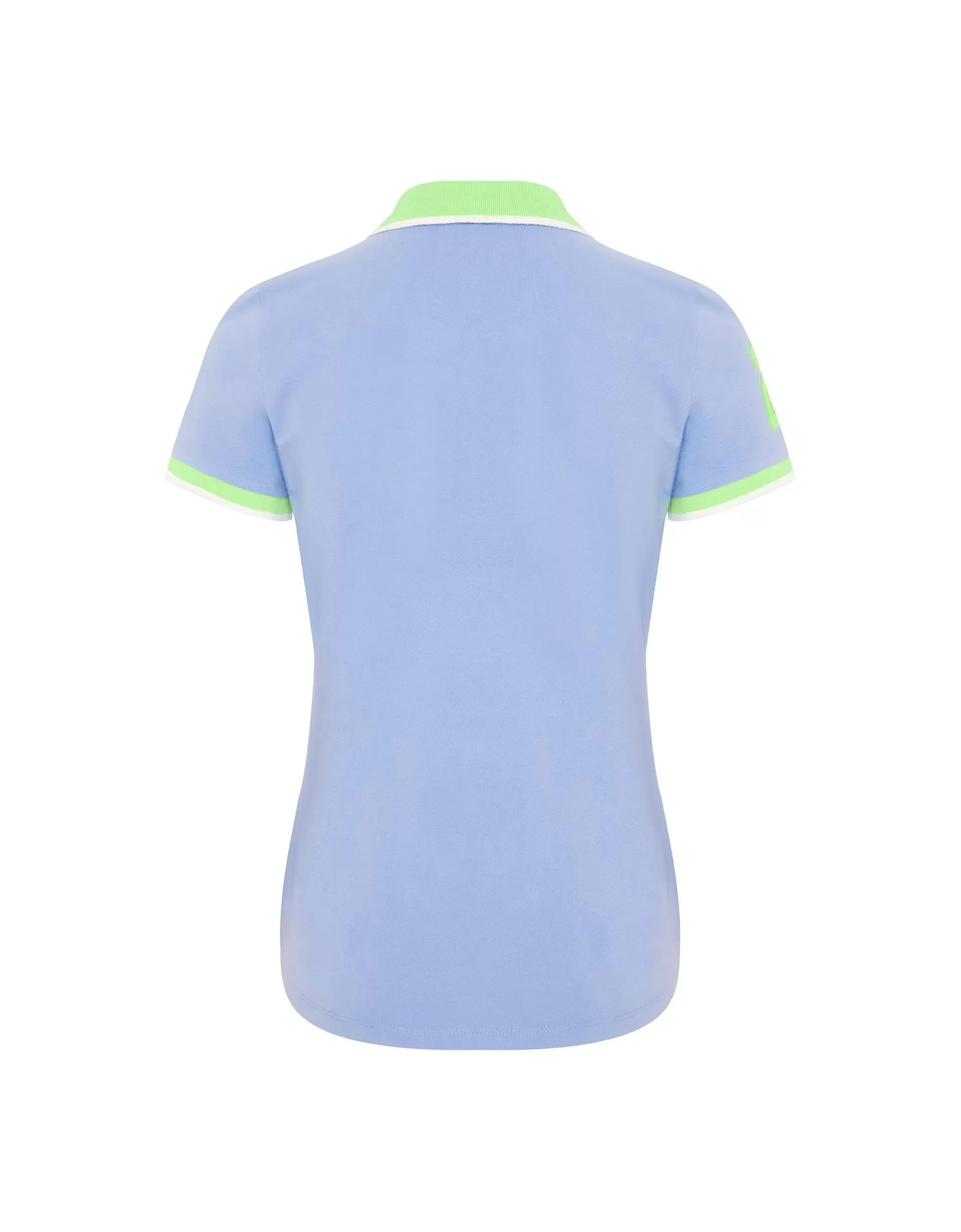 Polo Sylt Poloshirt Normale Passform Hellblau/Grün Clearance