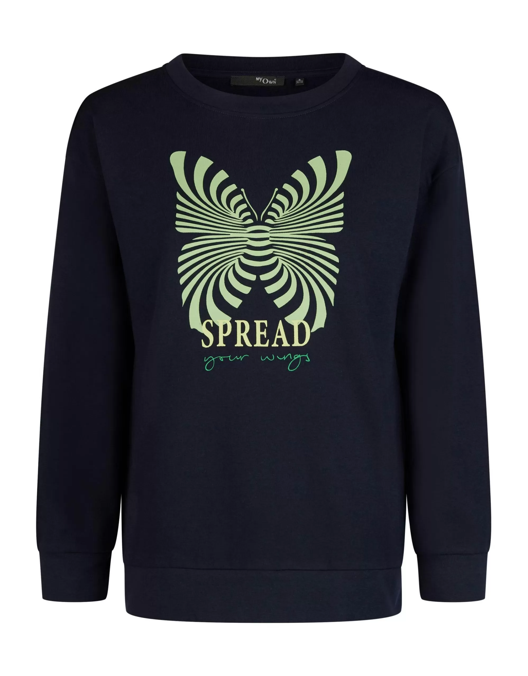 MY OWN Pullover Mit Front Print Marine Best Sale