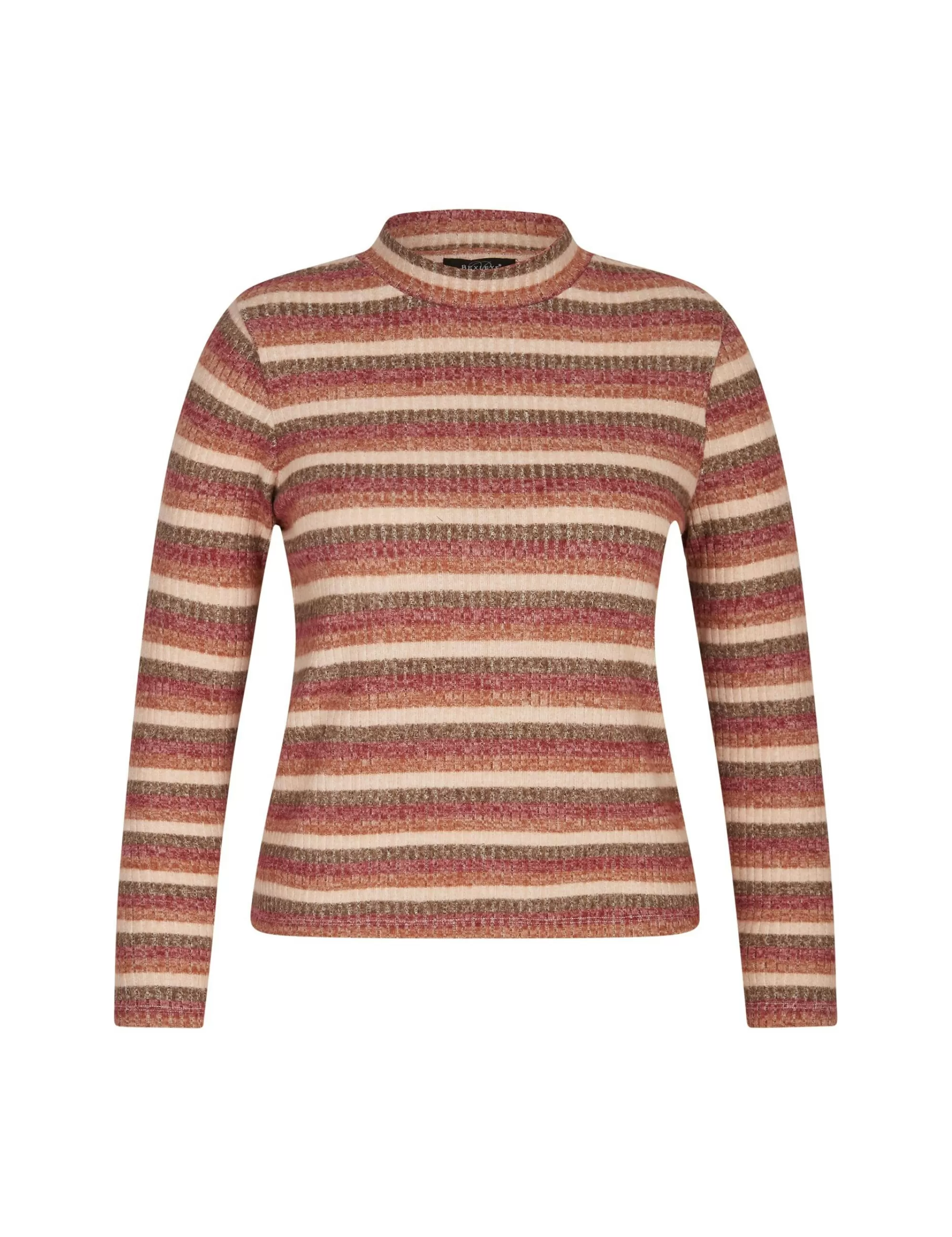 Bexleys woman Pullover Mit Stehkragen Rot/Braun/Beige Shop