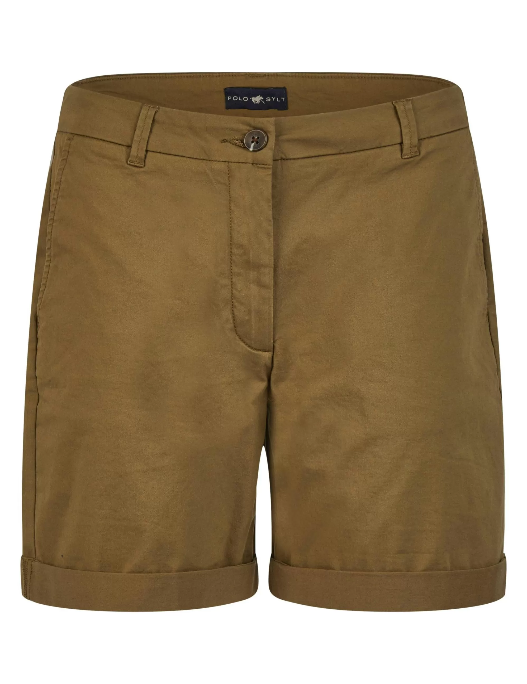 Polo Sylt Regular-Fit Bermuda-Shorts Aus Stretch-Twill Oliv New