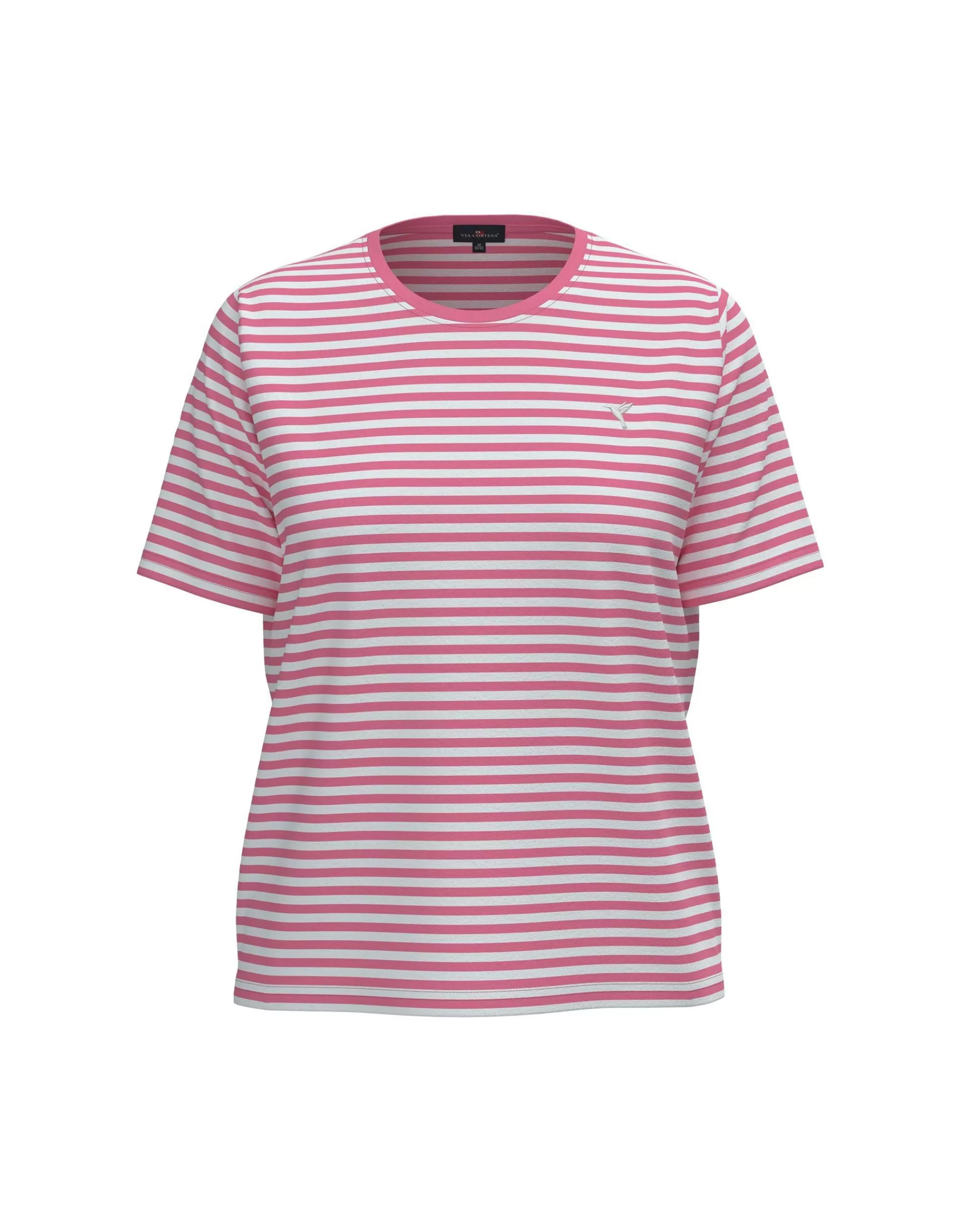 Via Cortesa Ringel T-Shirt Pink New