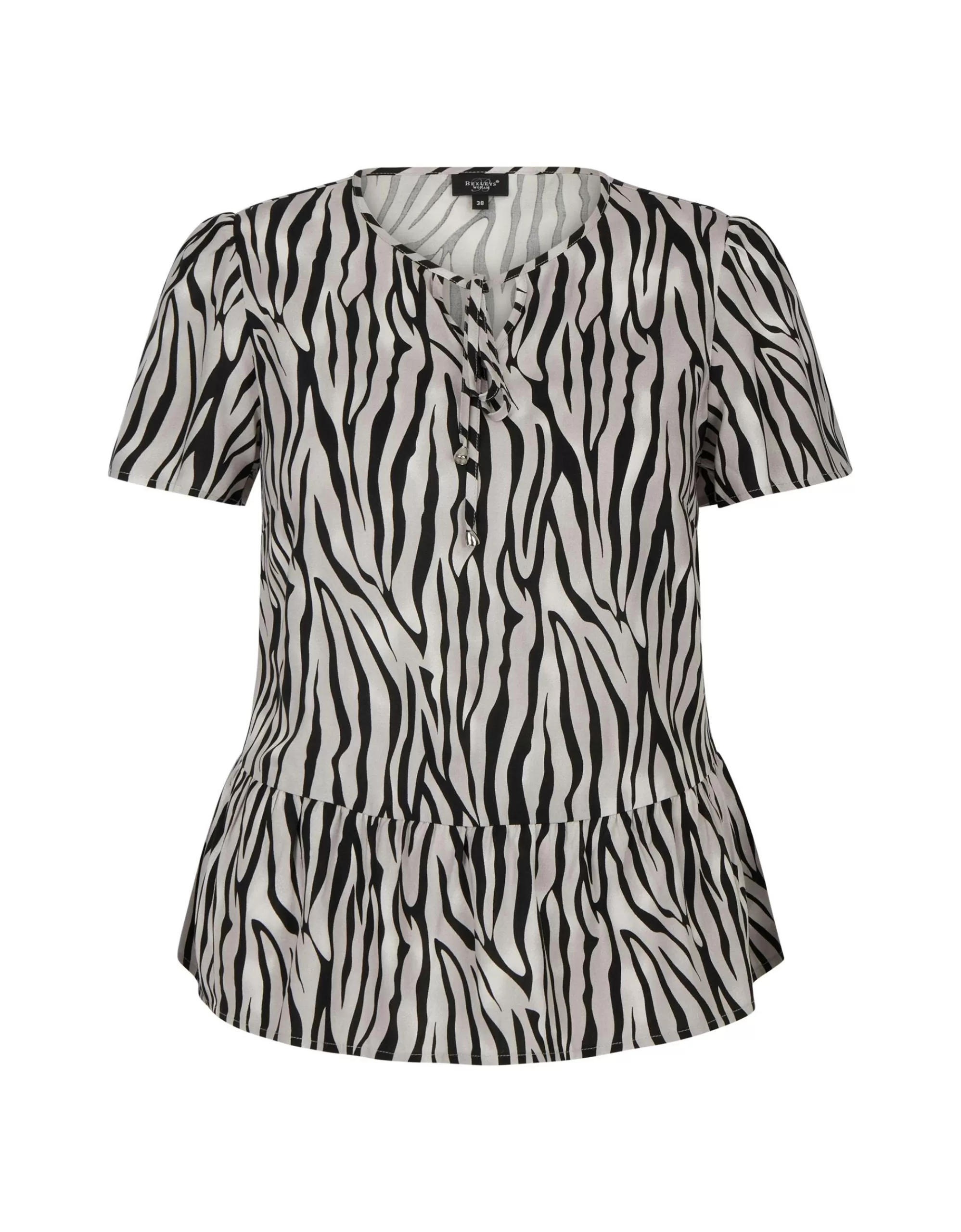 Bexleys woman Schlupfbluse Im Zebra Muster Schwarz/Grau Cheap