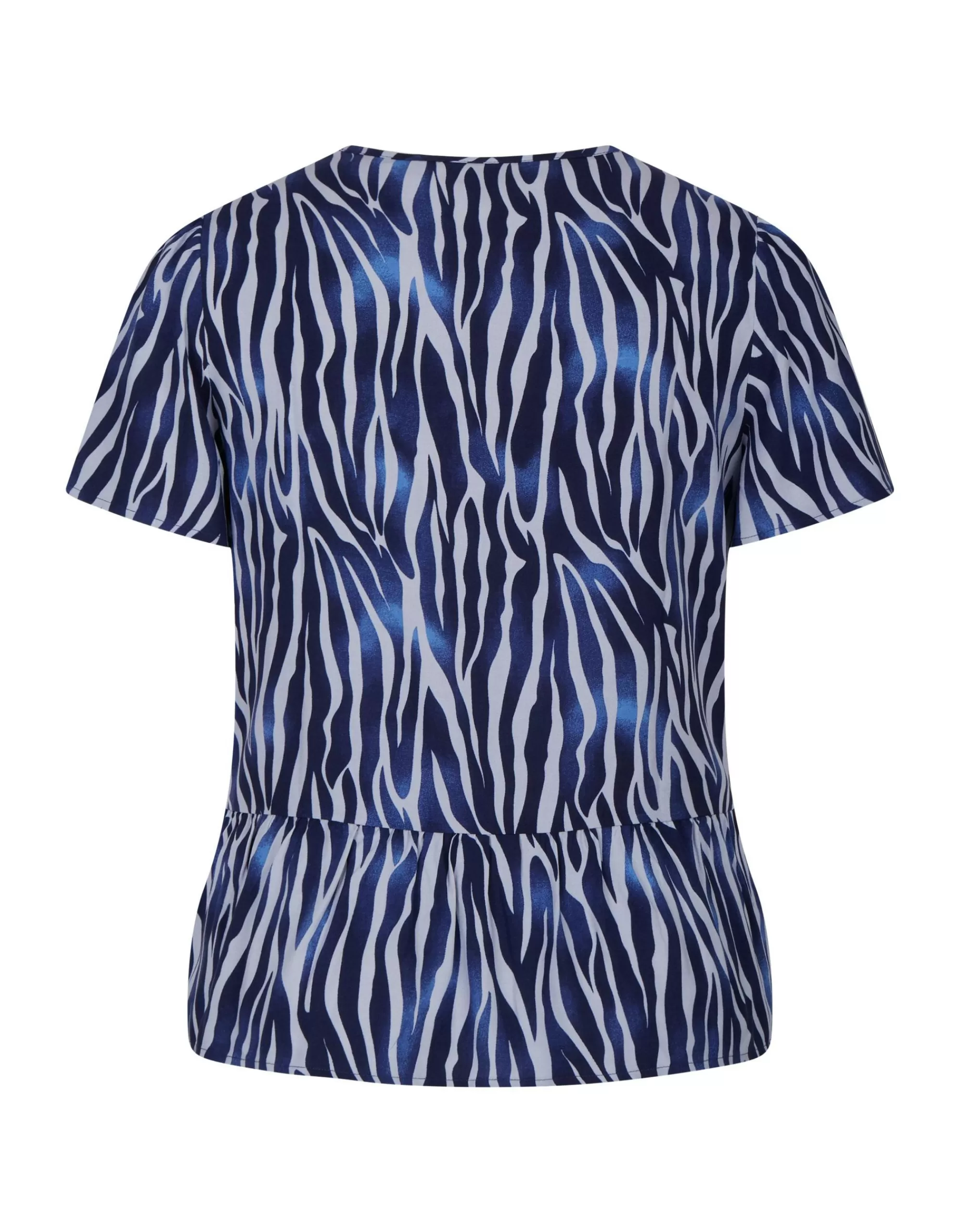 Bexleys woman Schlupfbluse Im Zebra Muster Marine/Hellblau Cheap