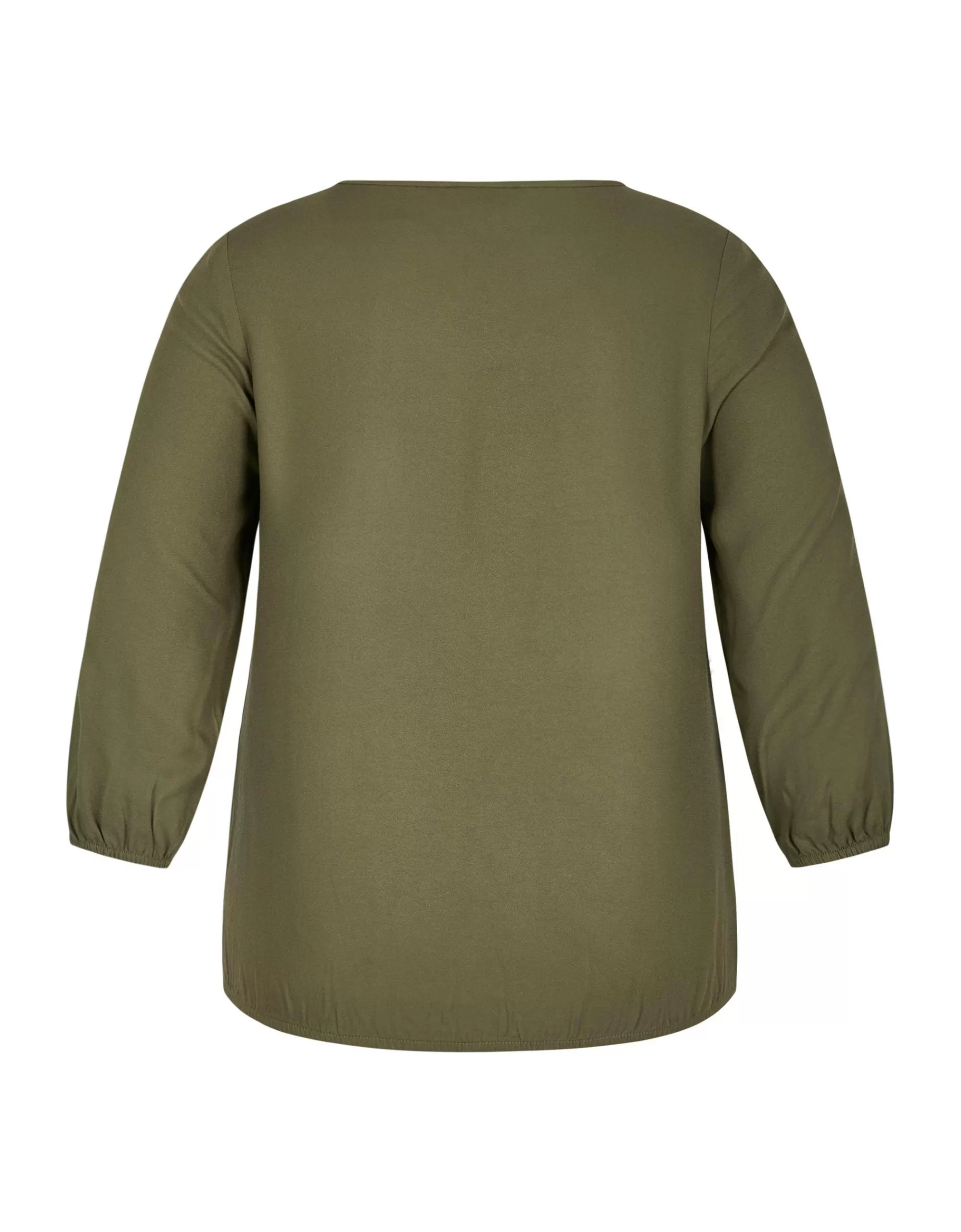 Steilmann Edition Schlupfbluse In Crepe Qualität Khaki Sale